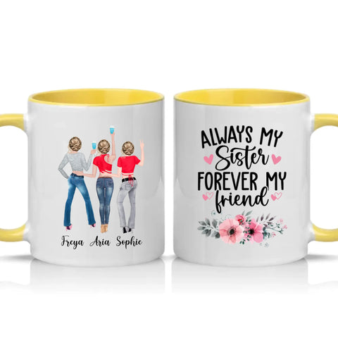 Two Tone 11oz Mug Yellow