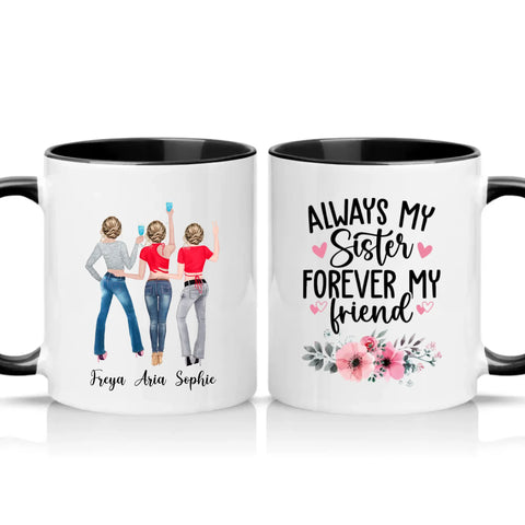 Two Tone 11oz Mug Black