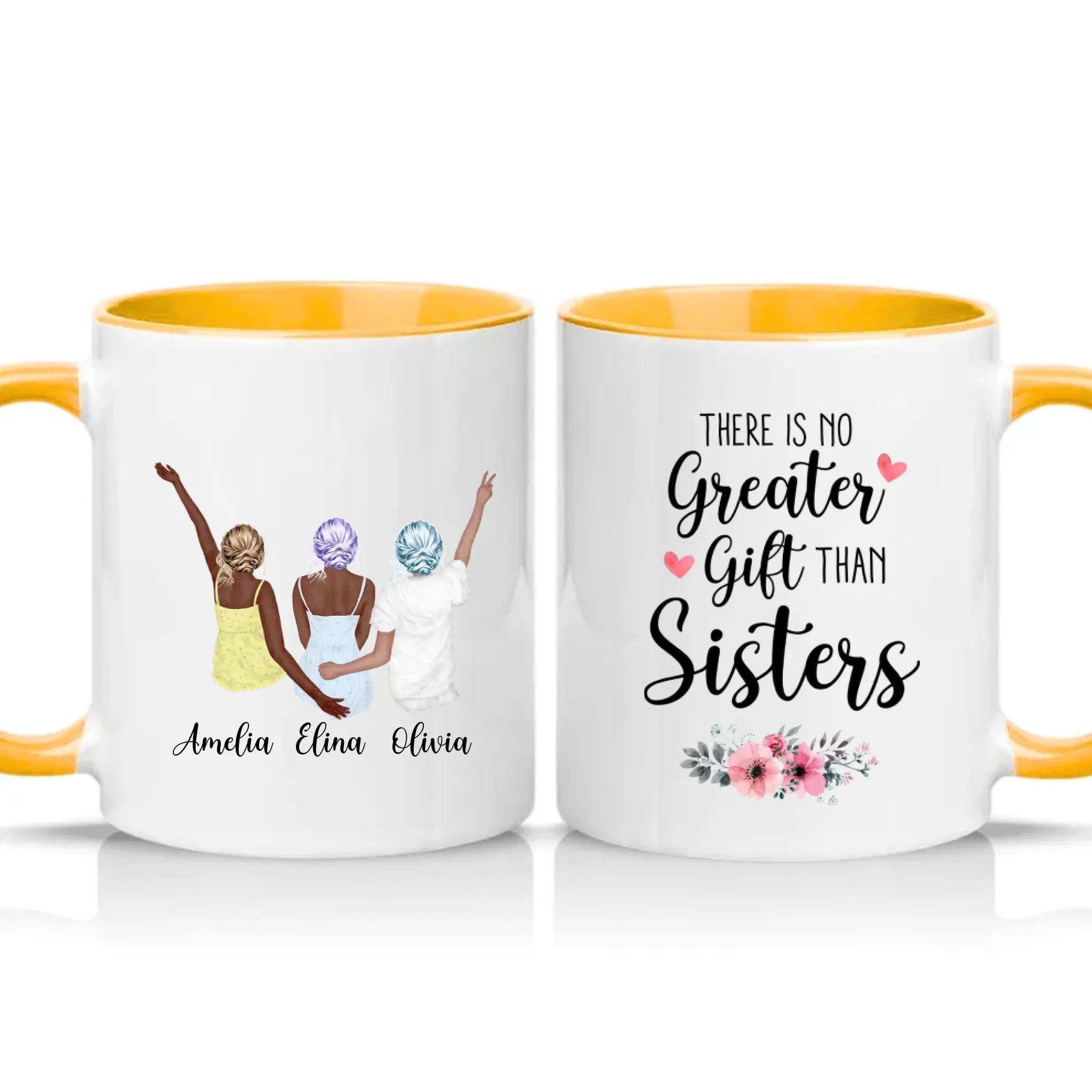 Two Tone 11oz Mug Golden Yellow