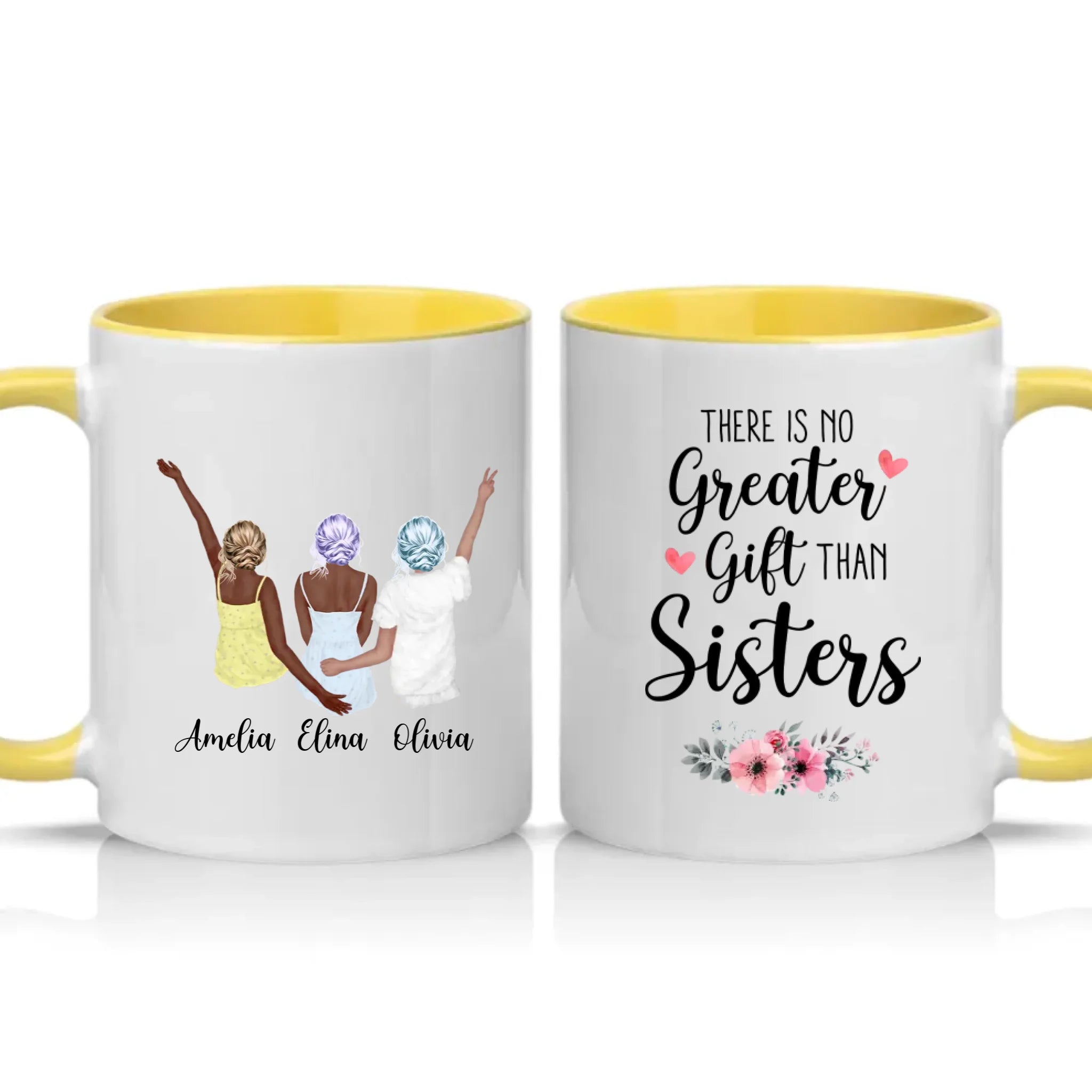 Two Tone 11oz Mug Yellow