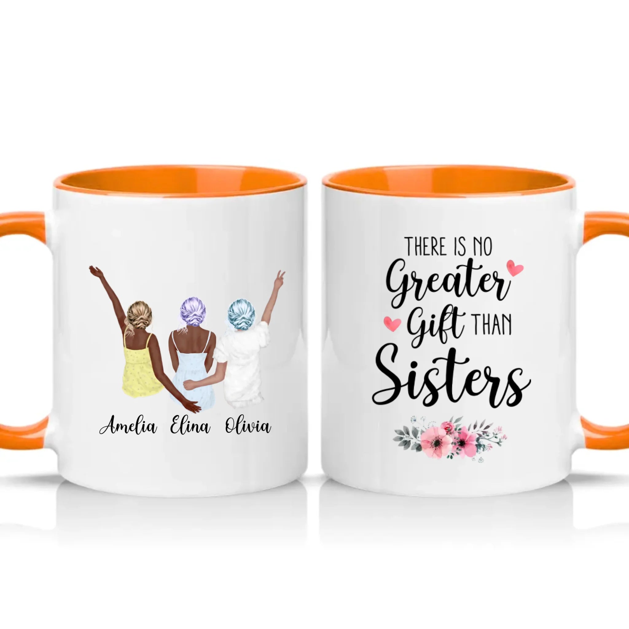 Two Tone 11oz Mug Orange