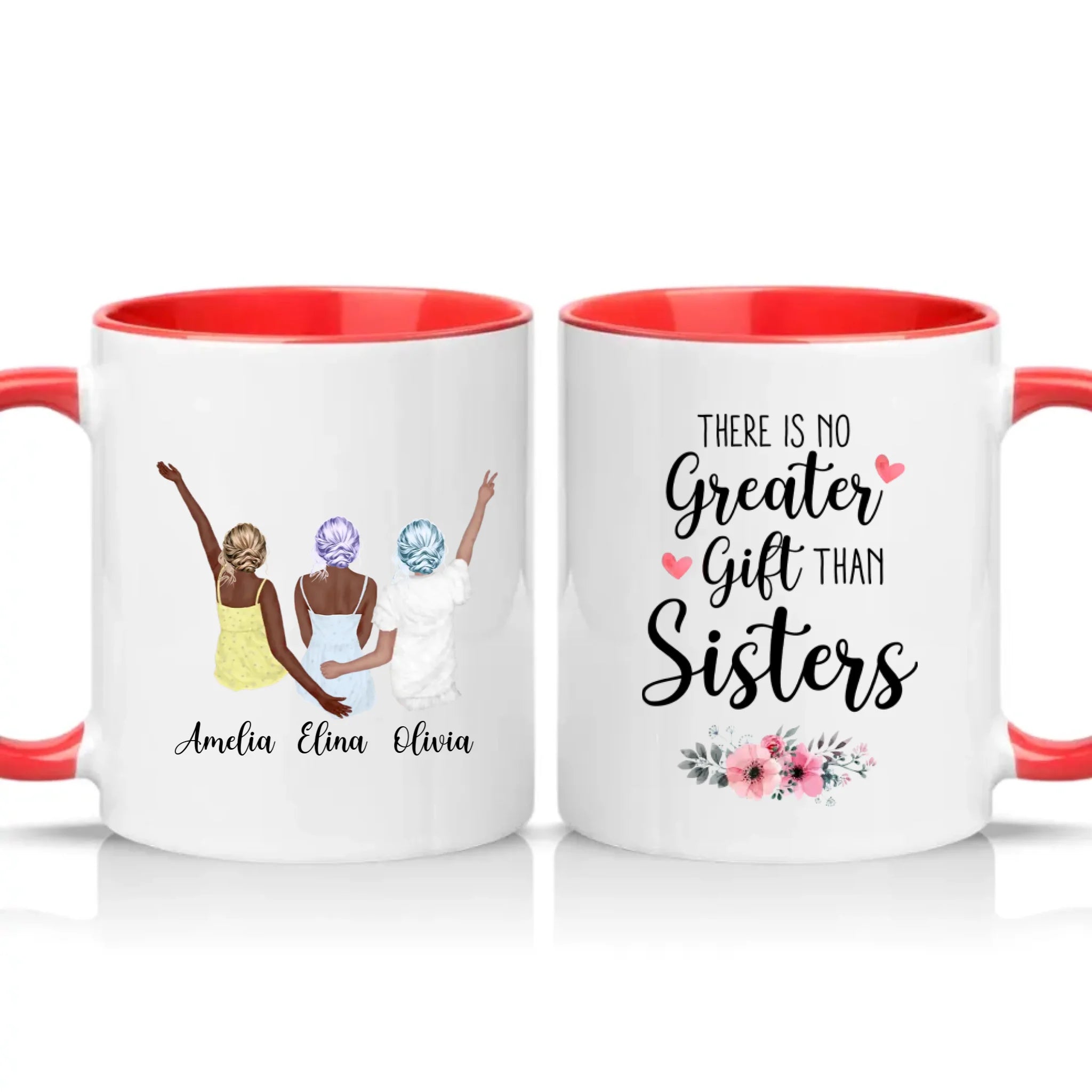Two Tone 11oz Mug Red