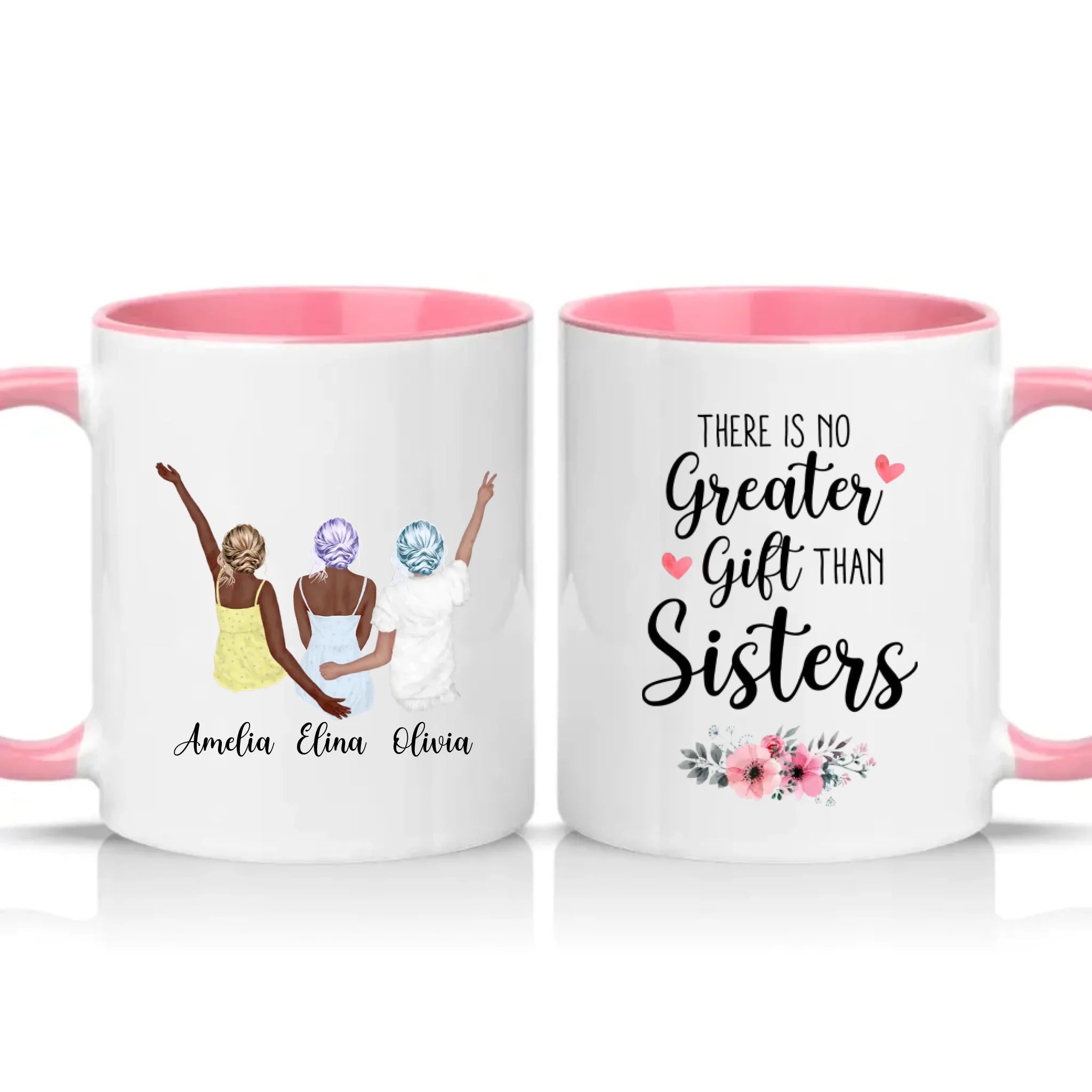 Two Tone 11oz Mug Pink