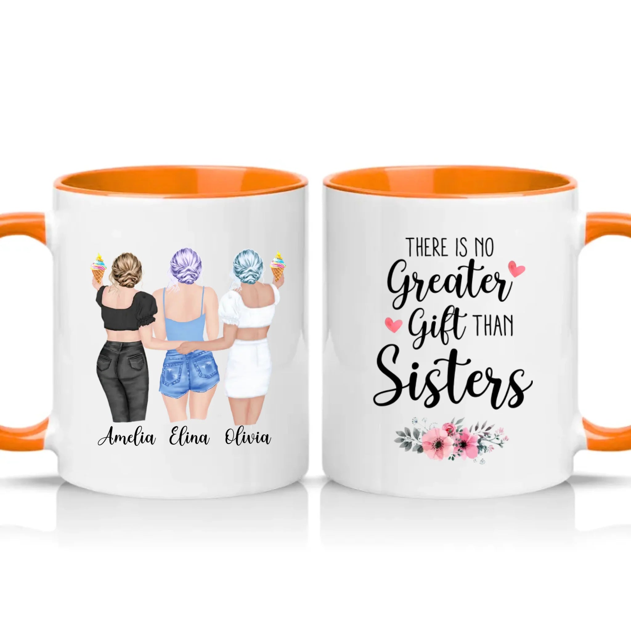 Two Tone 11oz Mug Orange