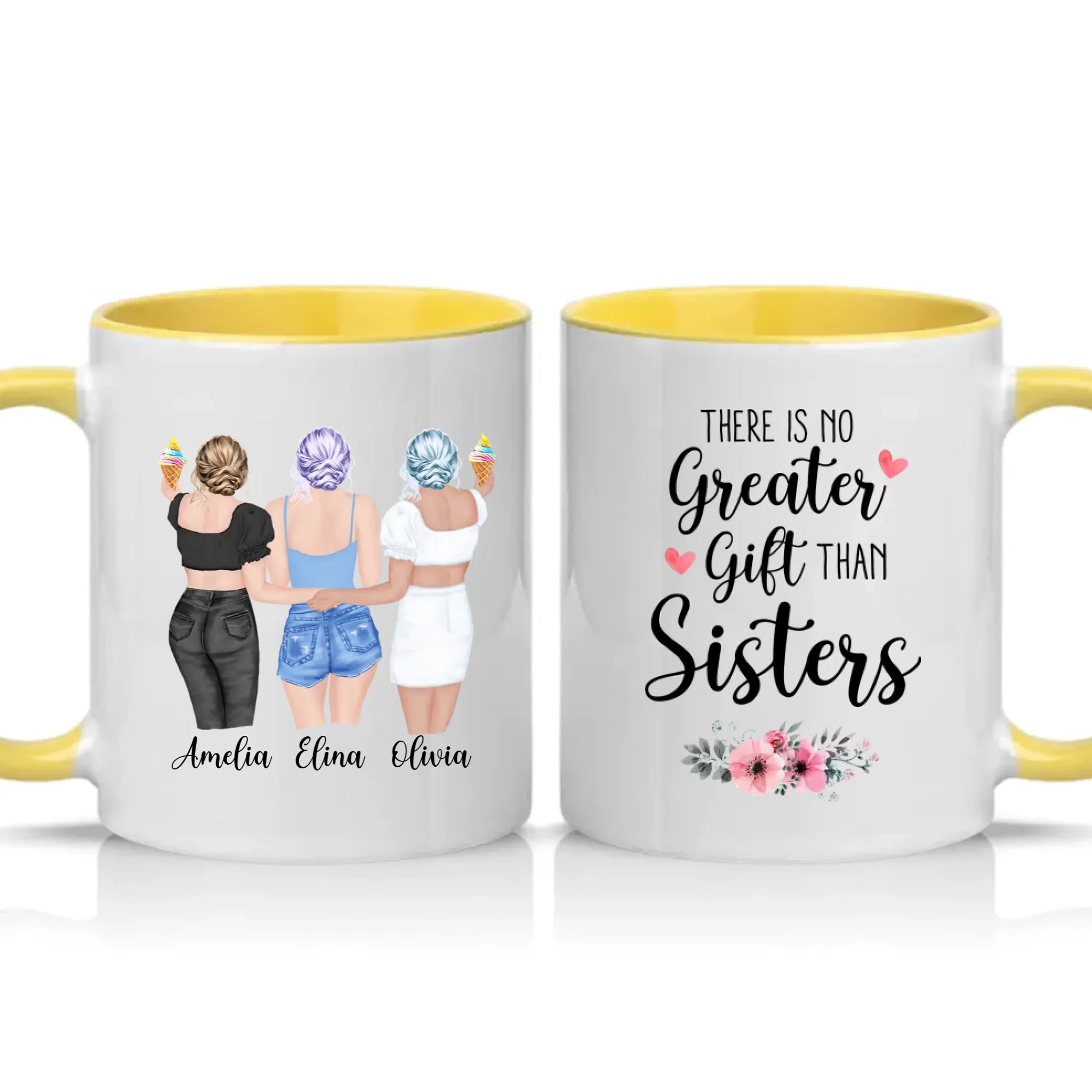 Two Tone 11oz Mug Yellow