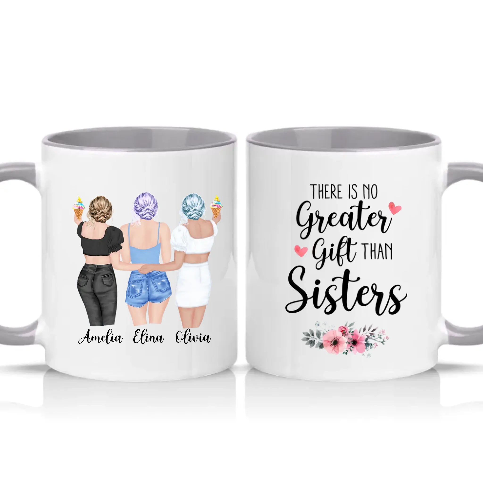 Two Tone 11oz Mug Grey