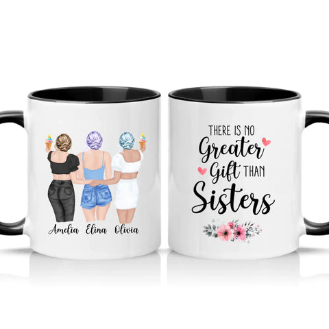 Two Tone 11oz Mug Black