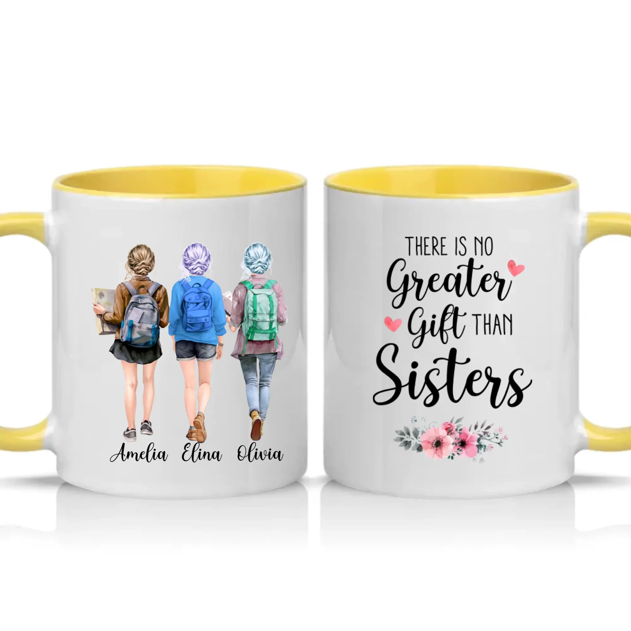 Two Tone 11oz Mug Yellow