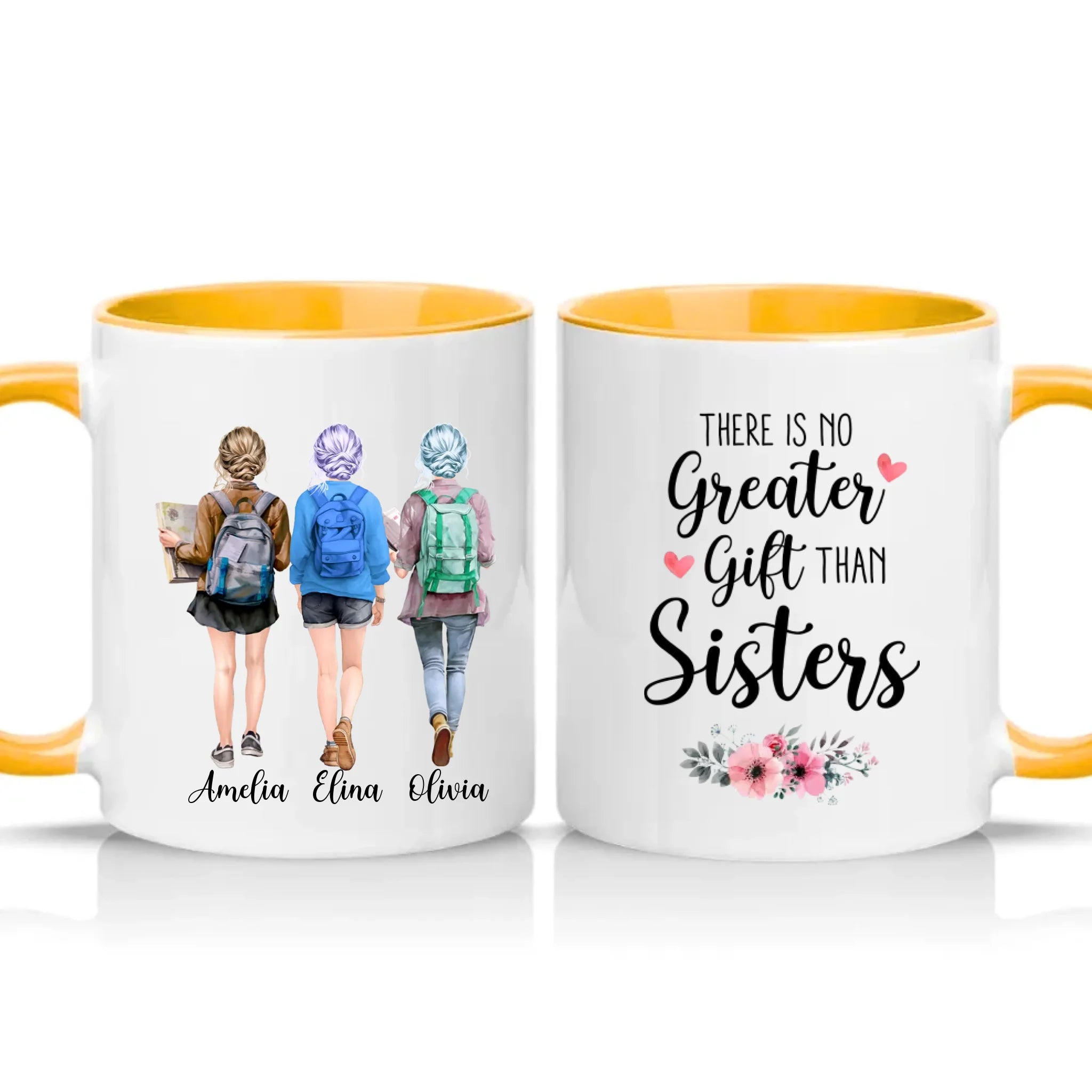 Two Tone 11oz Mug Golden Yellow