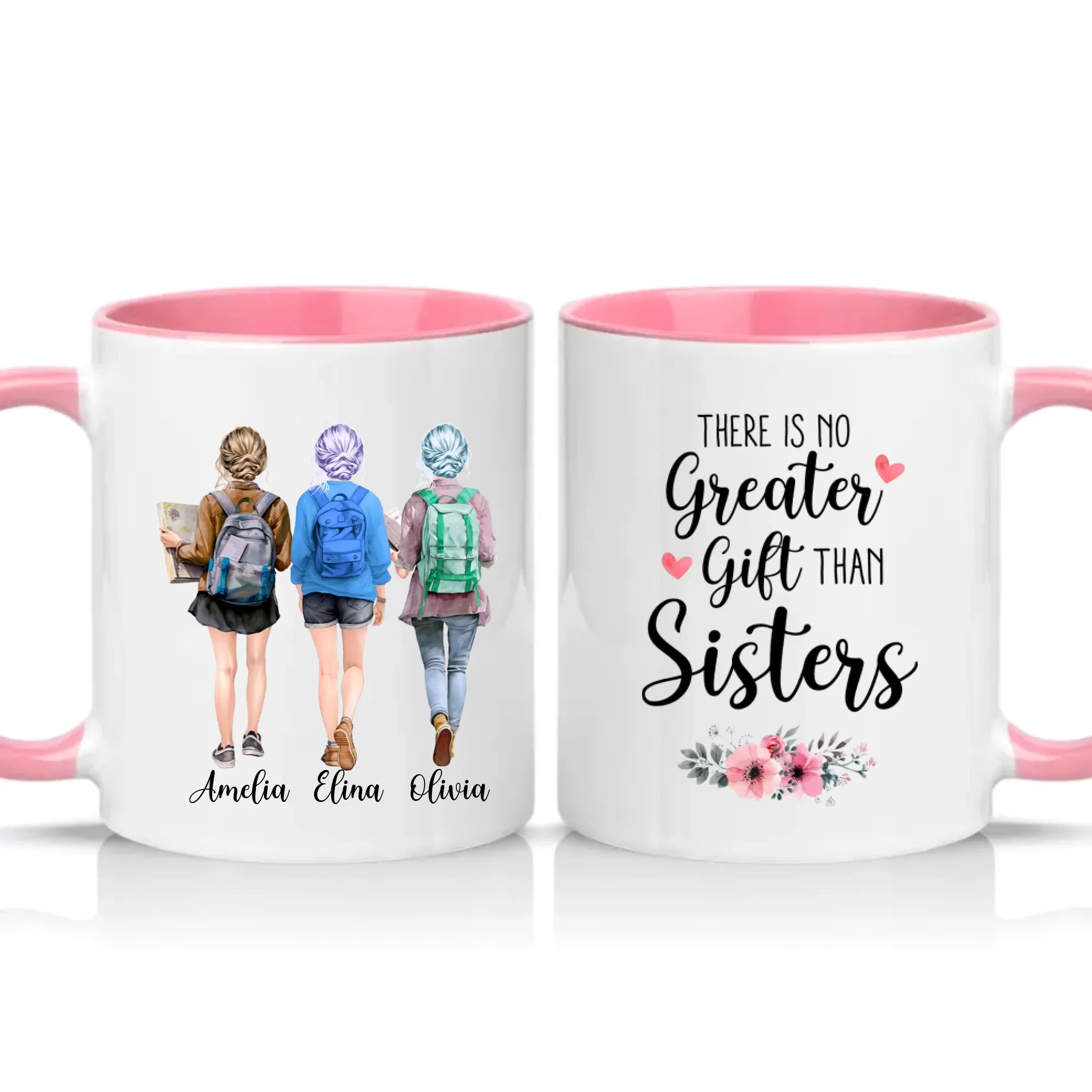 Two Tone 11oz Mug Pink