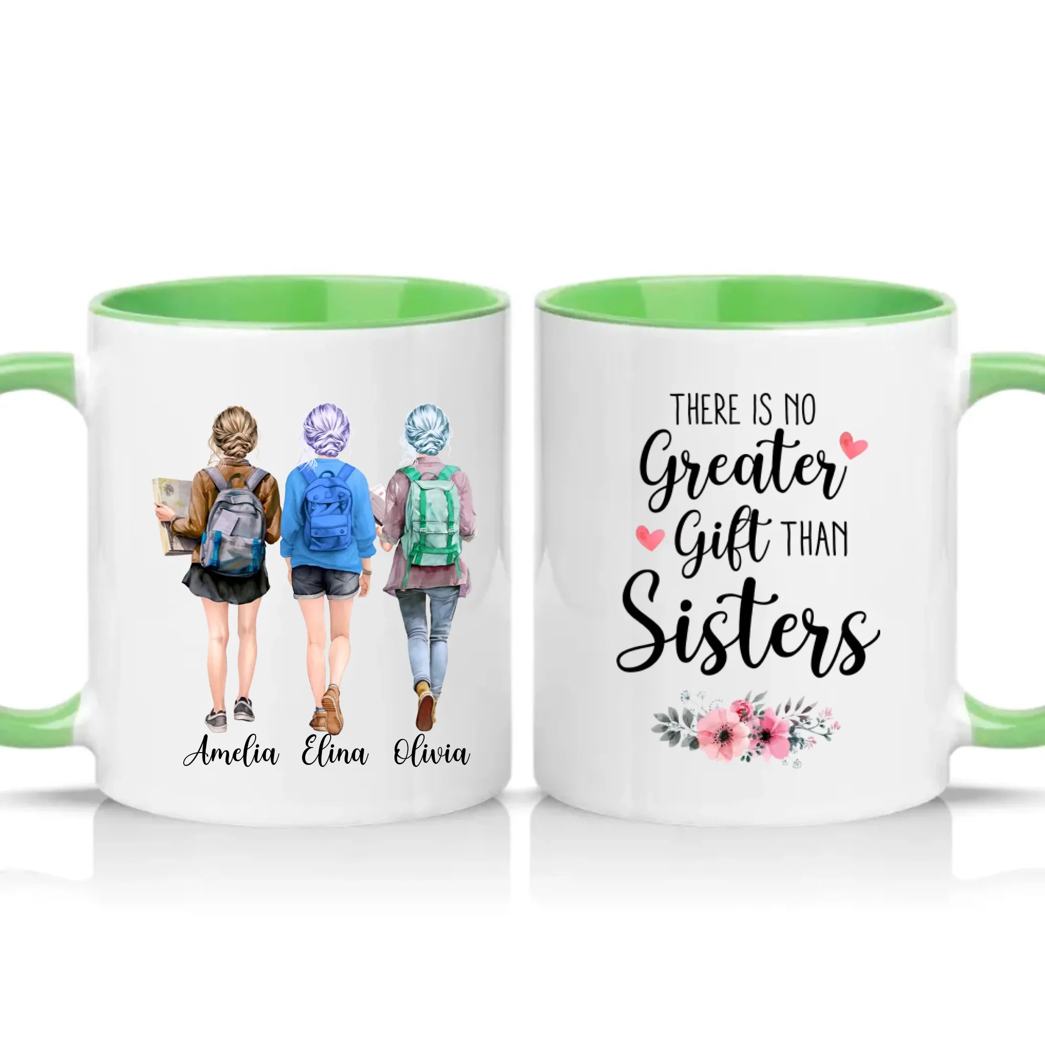 Two Tone 11oz Mug Green