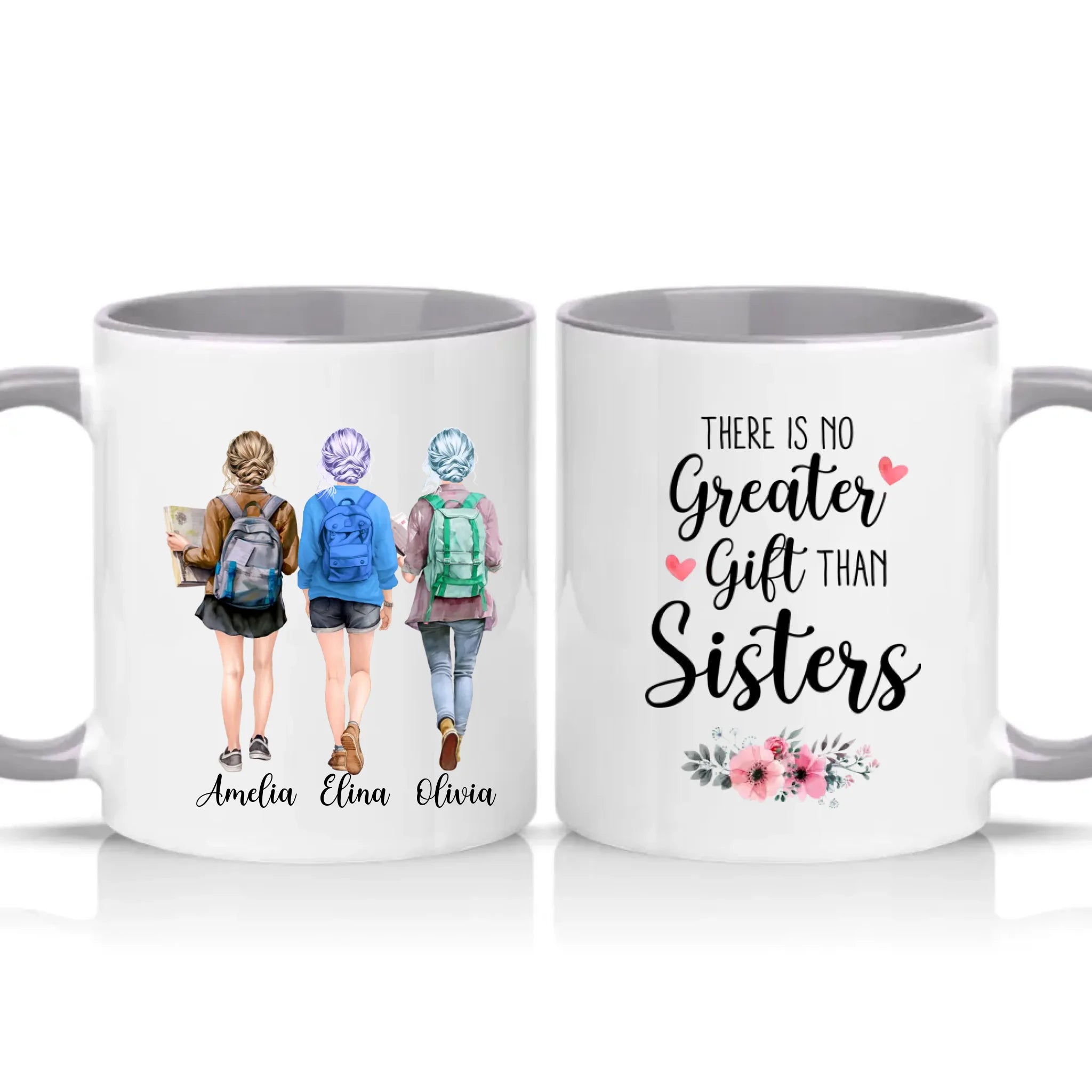 Two Tone 11oz Mug Grey