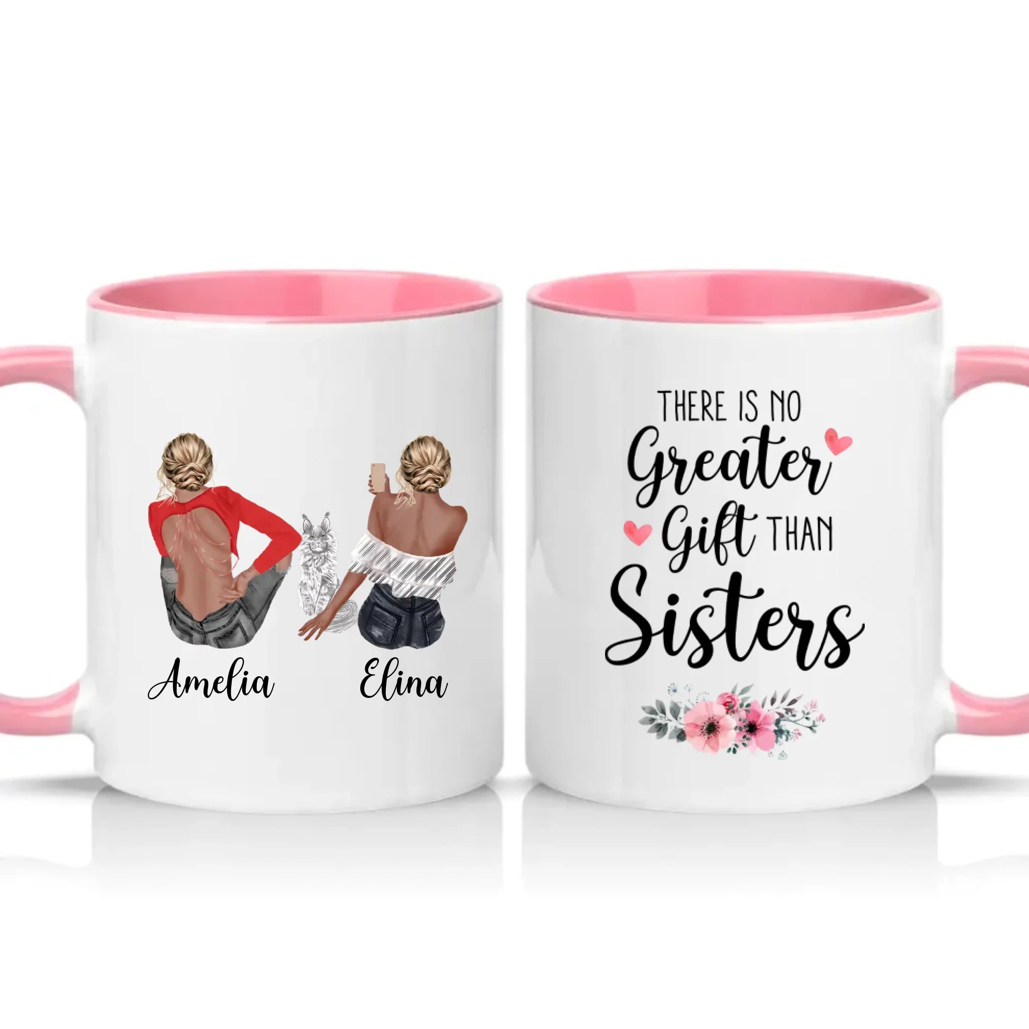 Two Tone 11oz Mug Pink