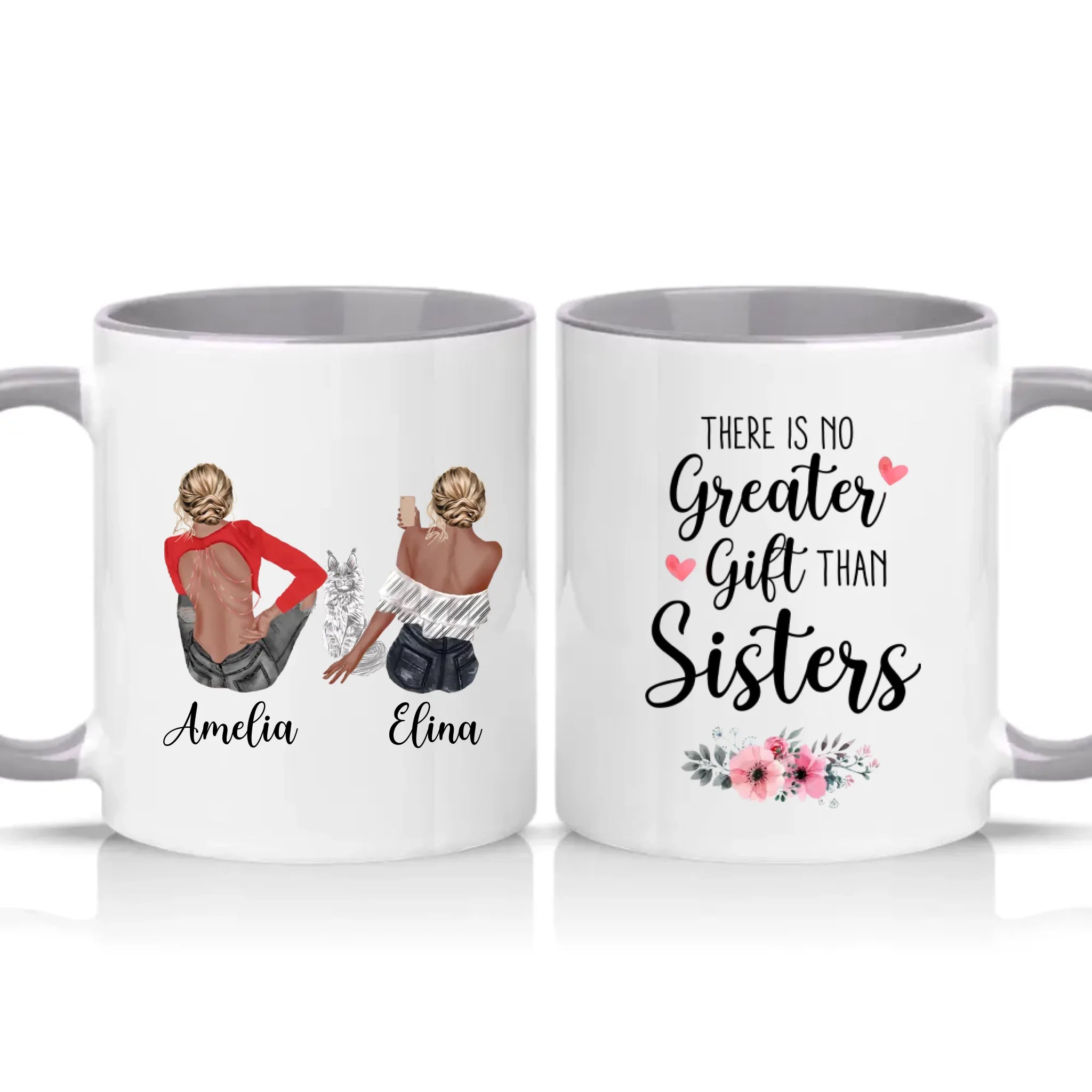 Two Tone 11oz Mug Grey