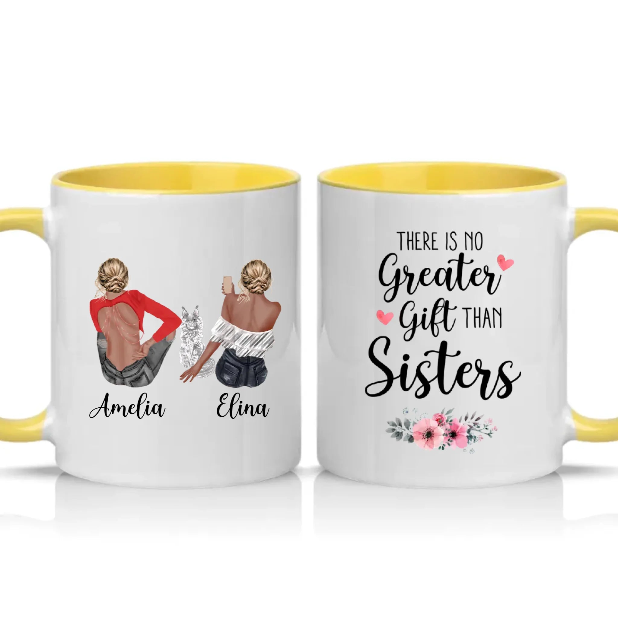 Two Tone 11oz Mug Yellow