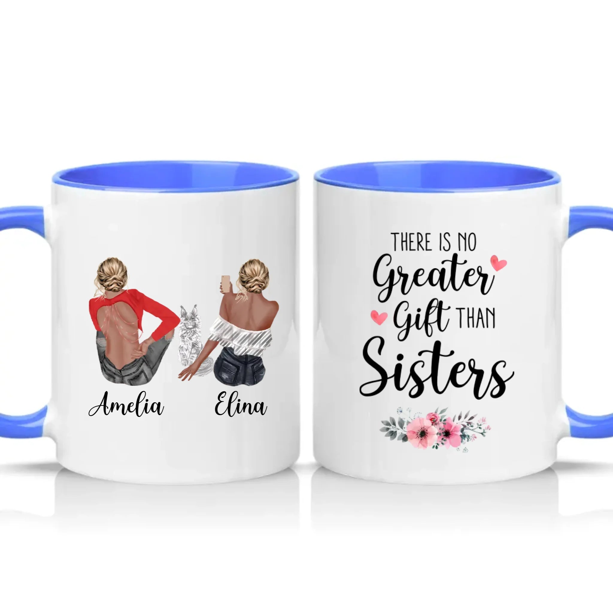 Two Tone 11oz Mug Medium Blue