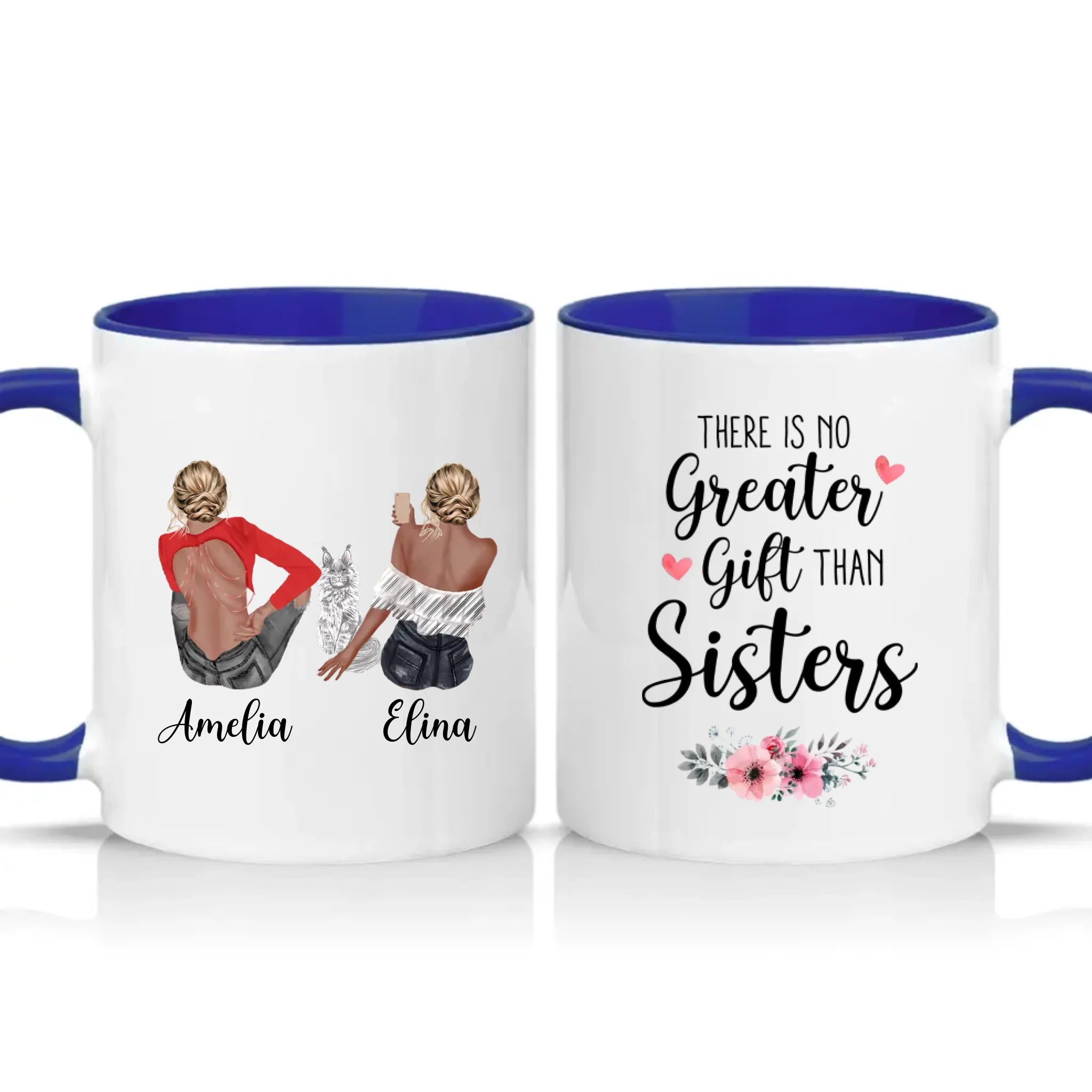 Two Tone 11oz Mug Dark Blue