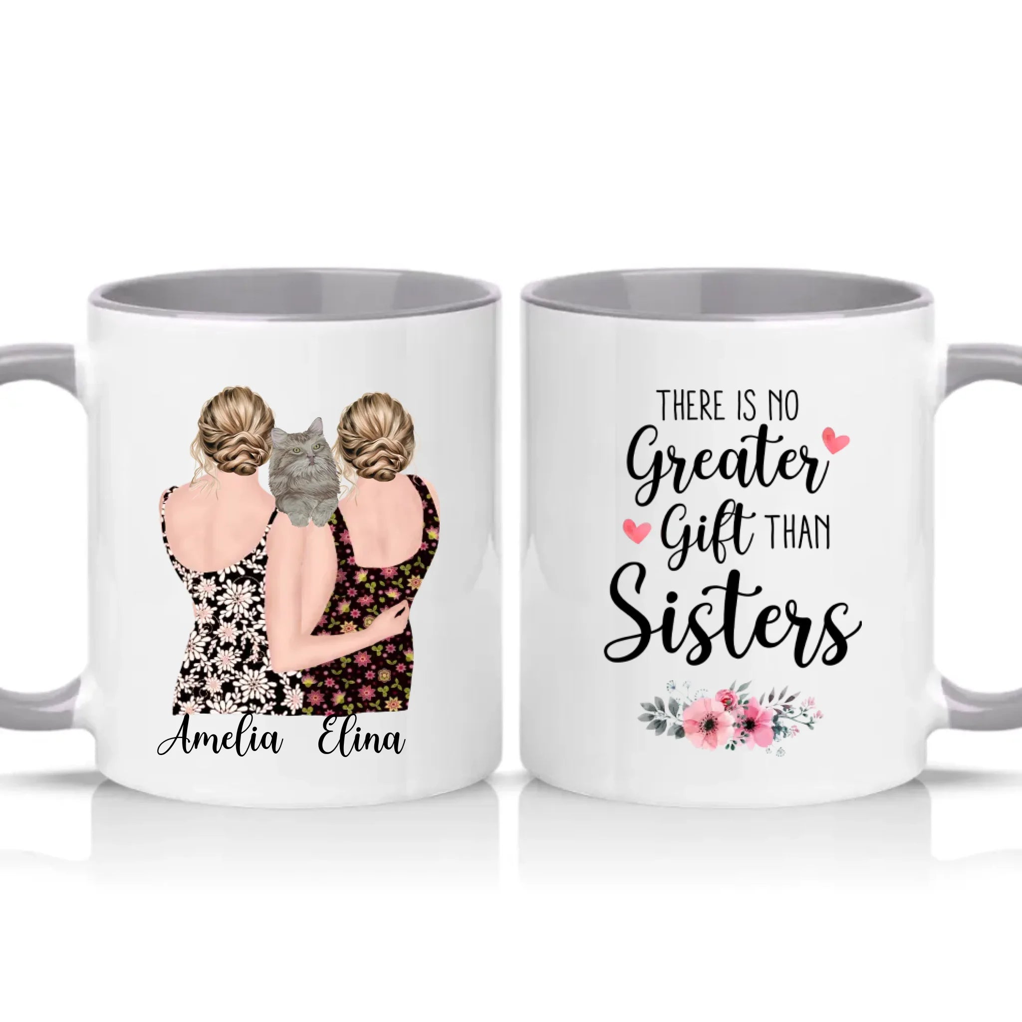 Two Tone 11oz Mug Grey