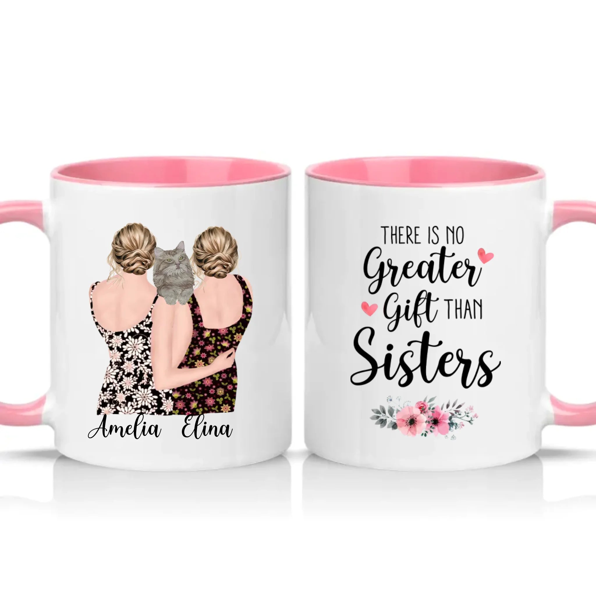 Two Tone 11oz Mug Pink