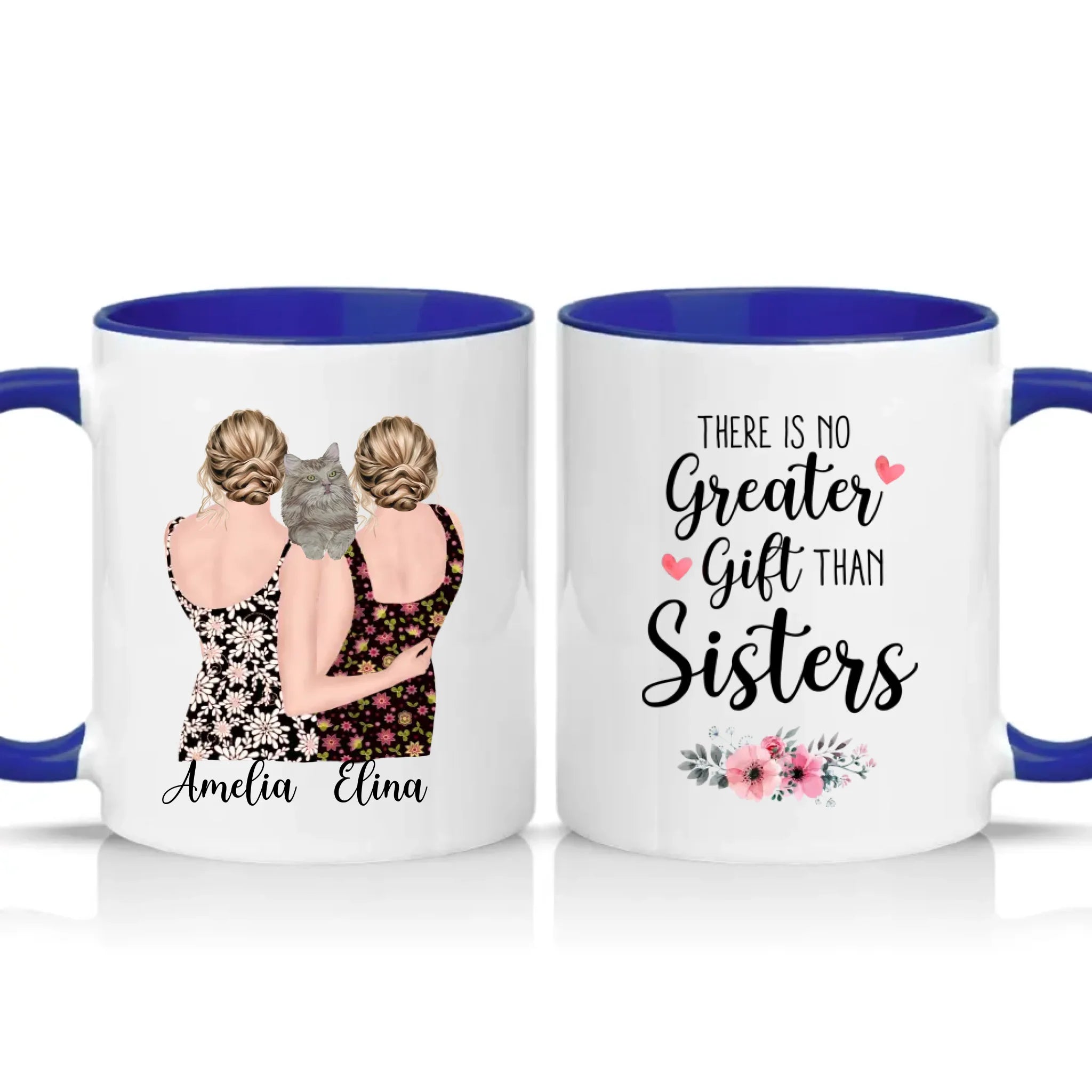 Two Tone 11oz Mug Dark Blue