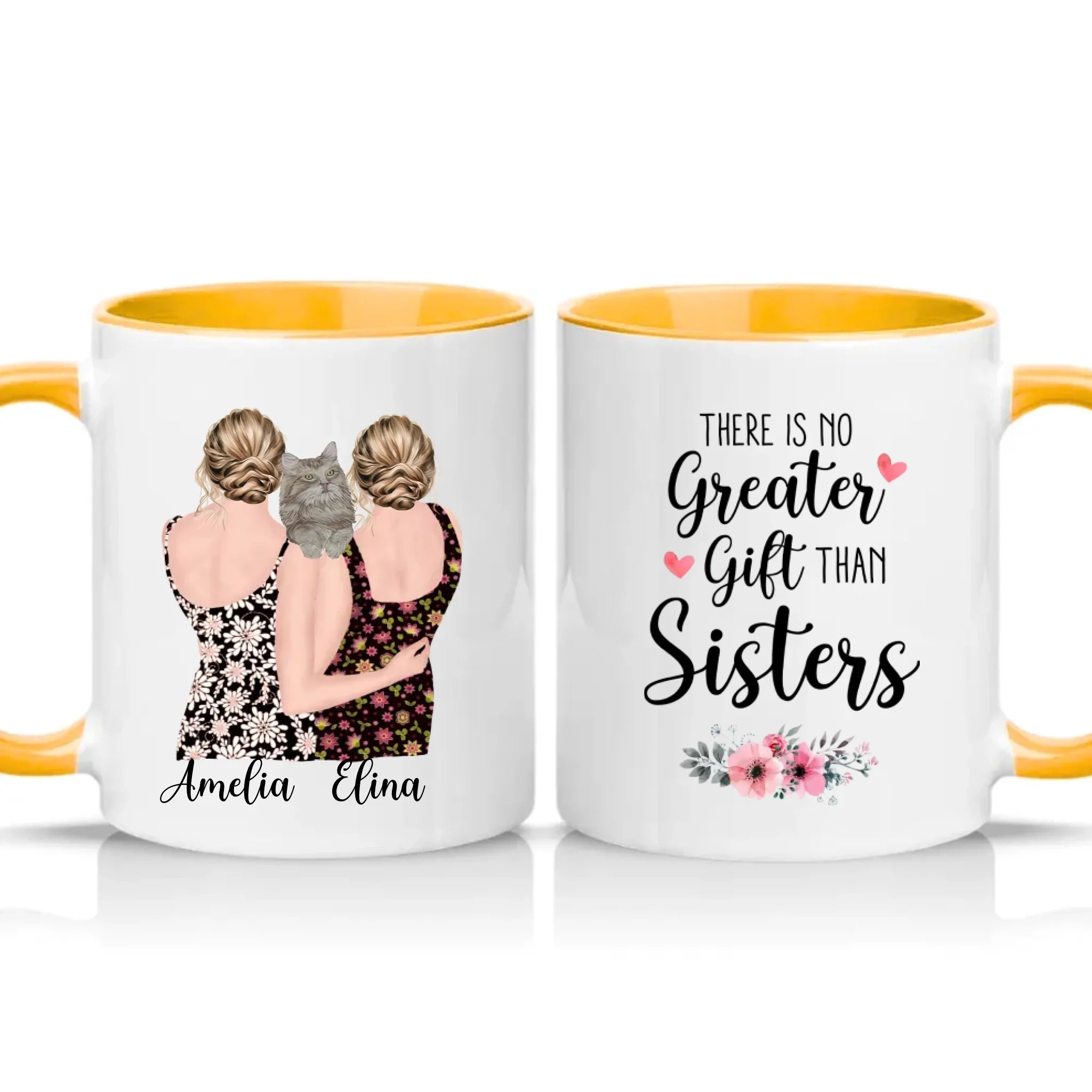 Two Tone 11oz Mug Golden Yellow