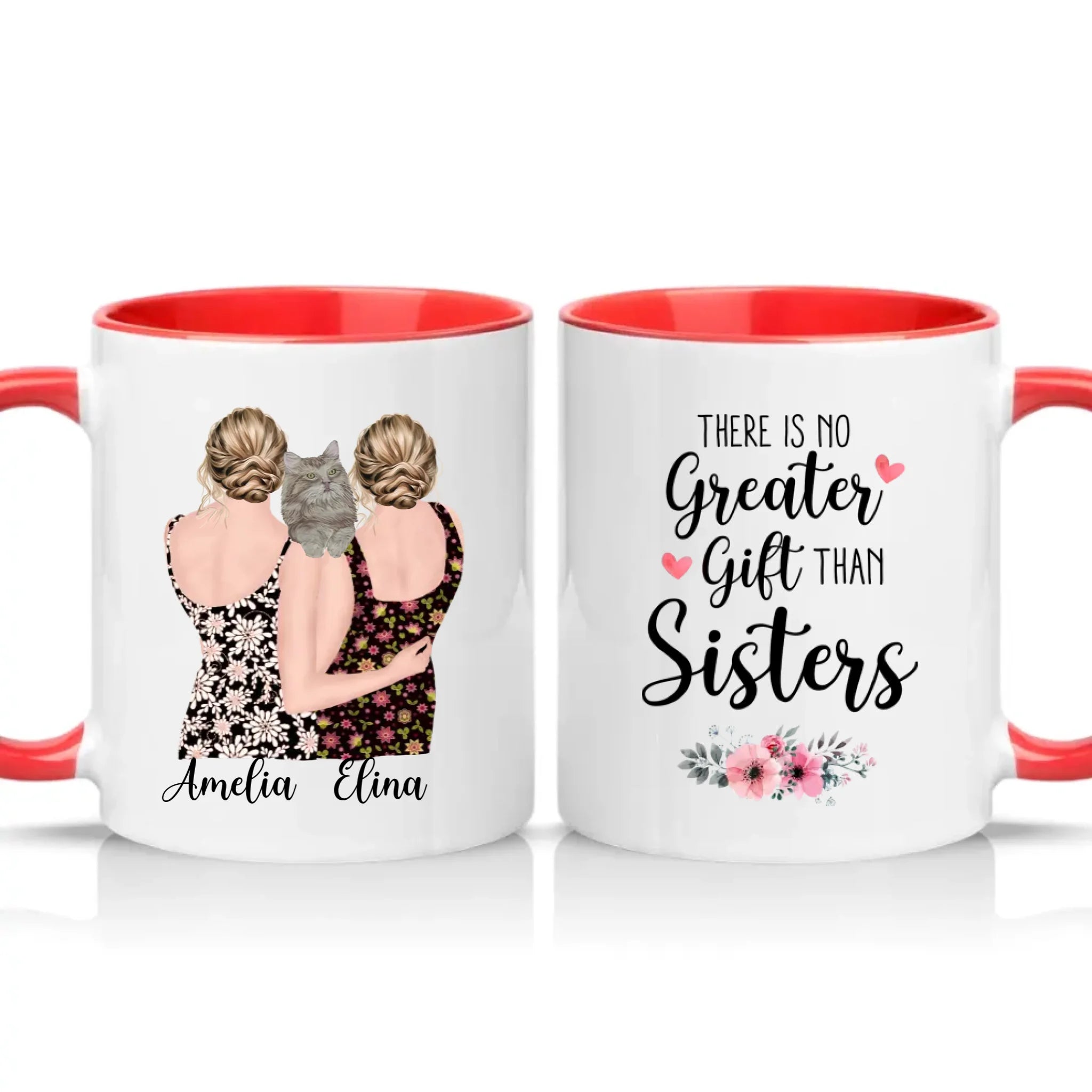 Two Tone 11oz Mug Red