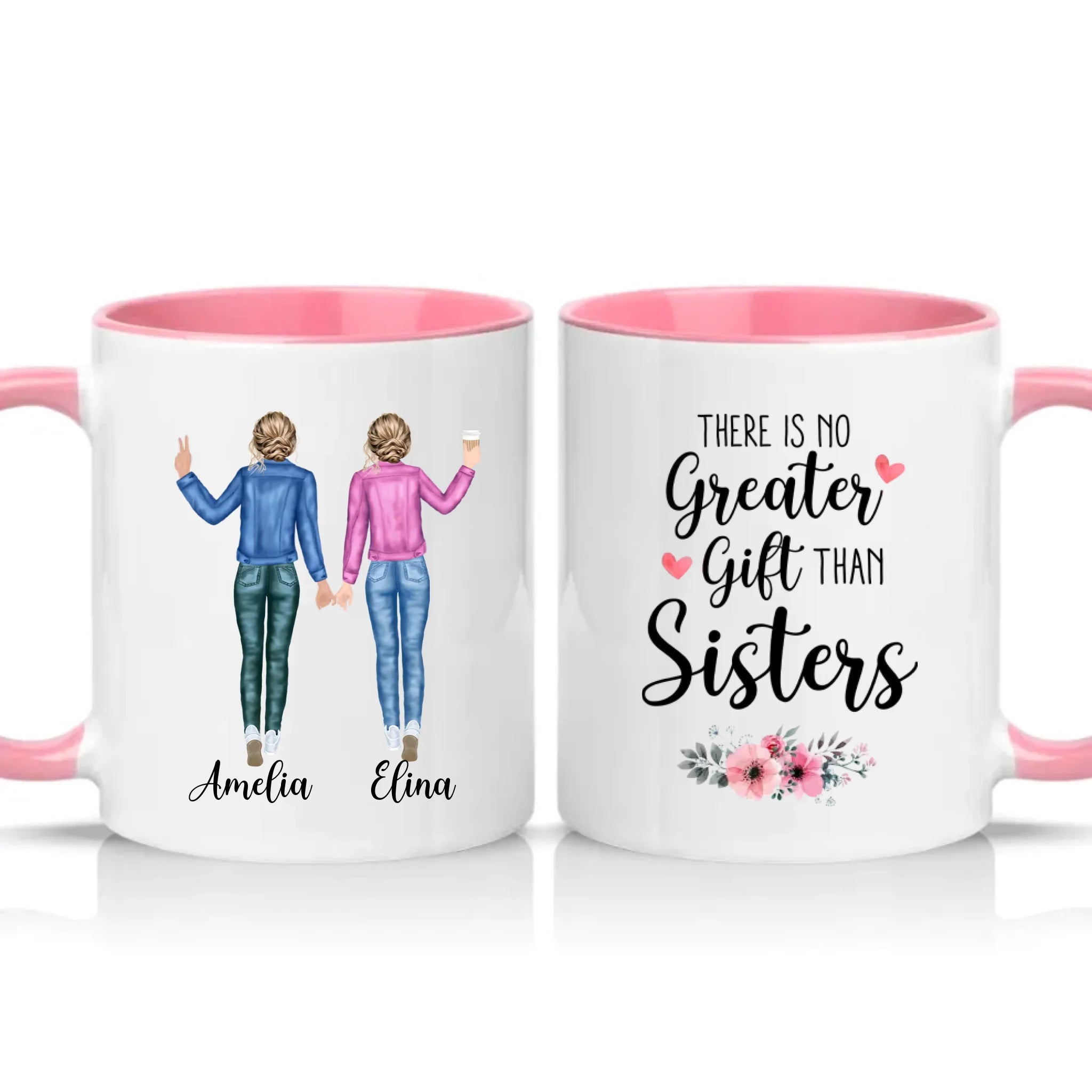 Two Tone 11oz Mug Pink