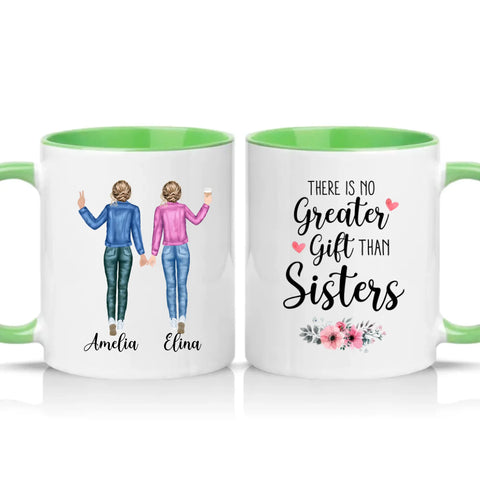 Two Tone 11oz Mug Green