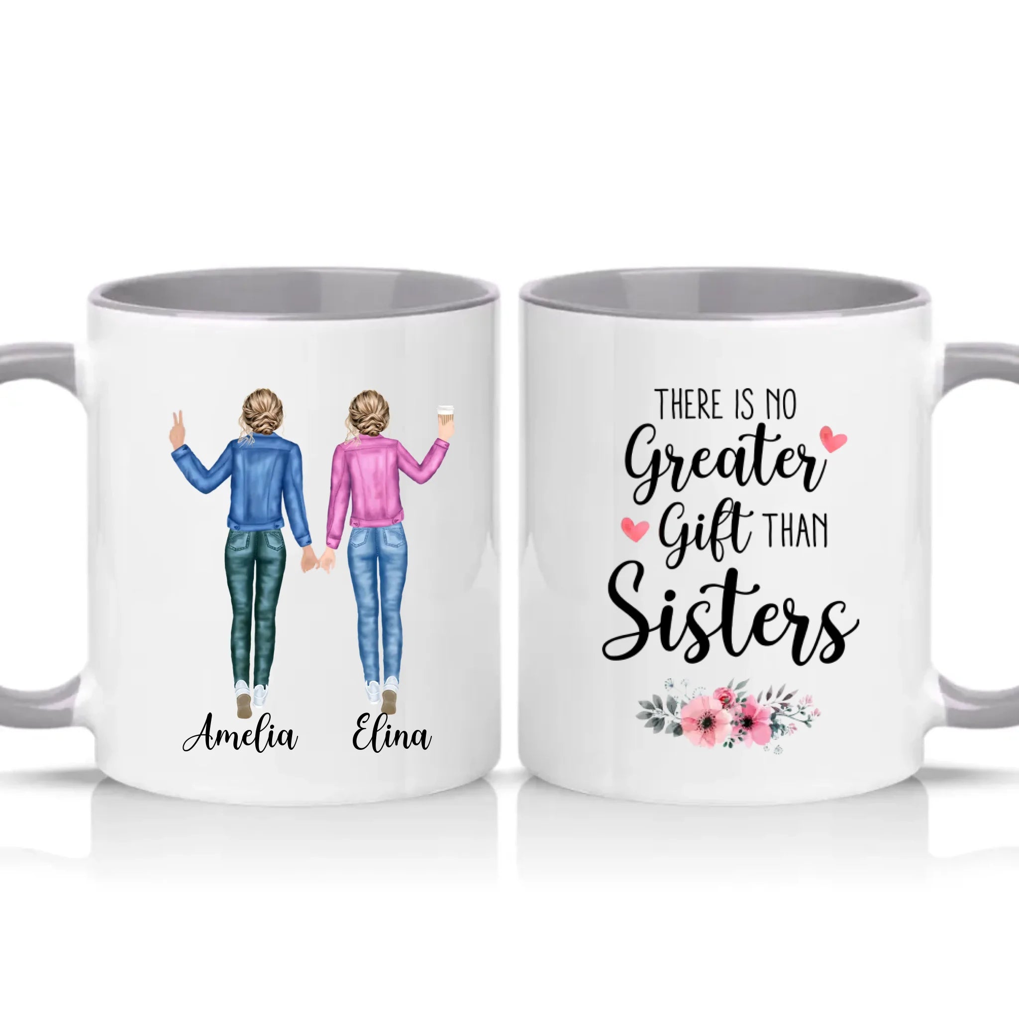Two Tone 11oz Mug Grey