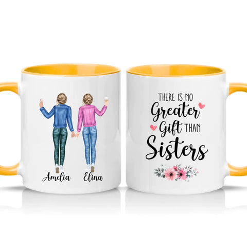Two Tone 11oz Mug Golden Yellow