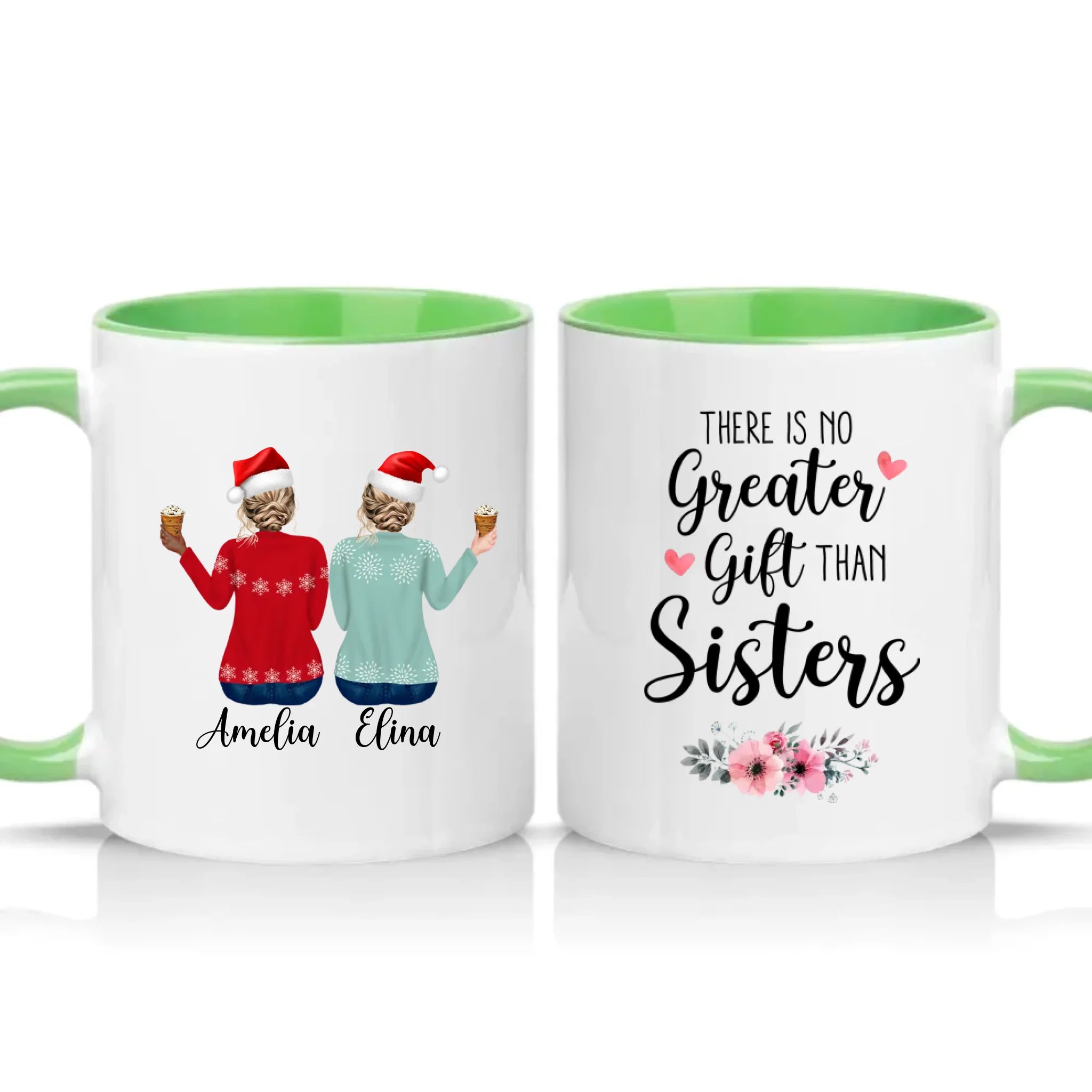 Two Tone 11oz Mug Green