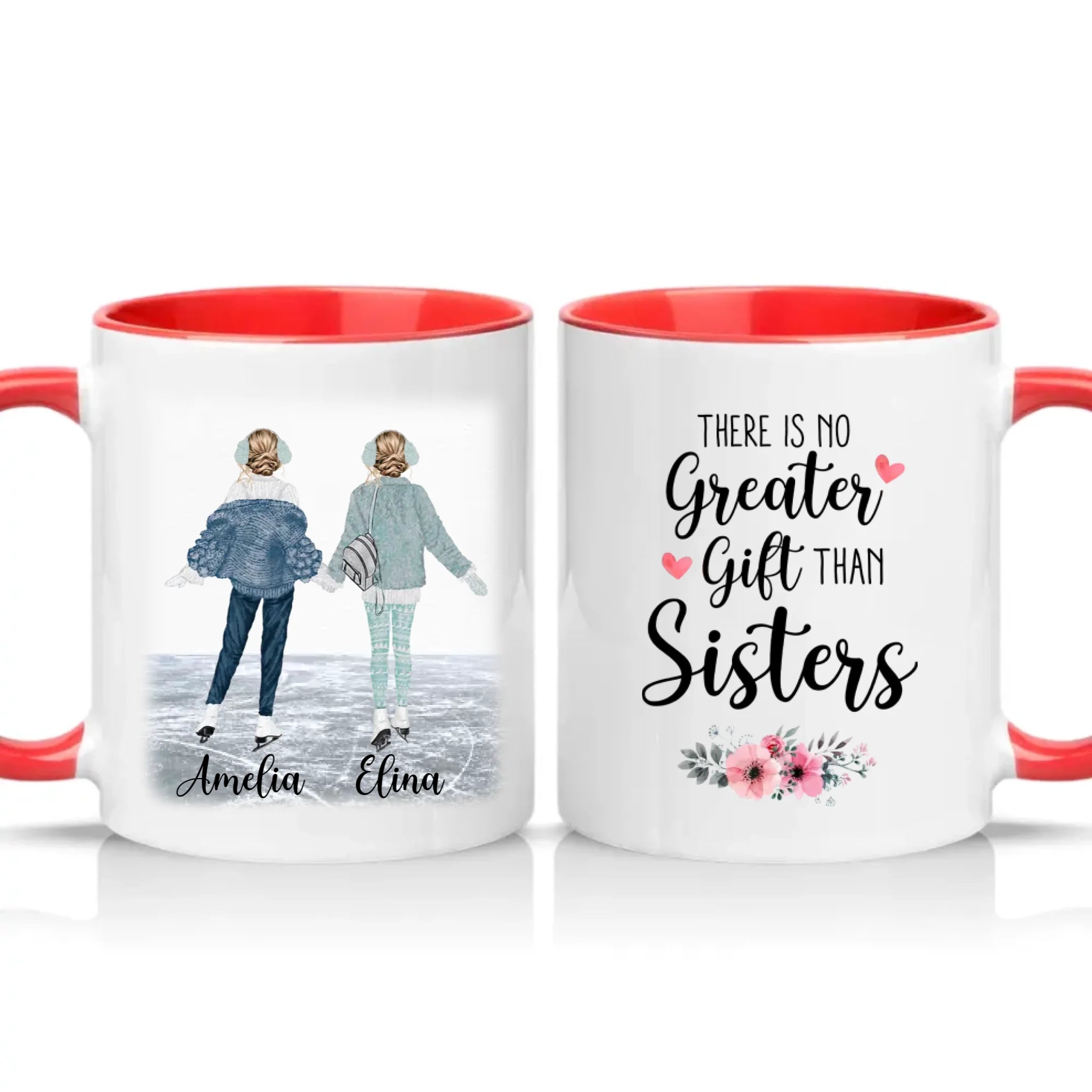 Two Tone 11oz Mug Red