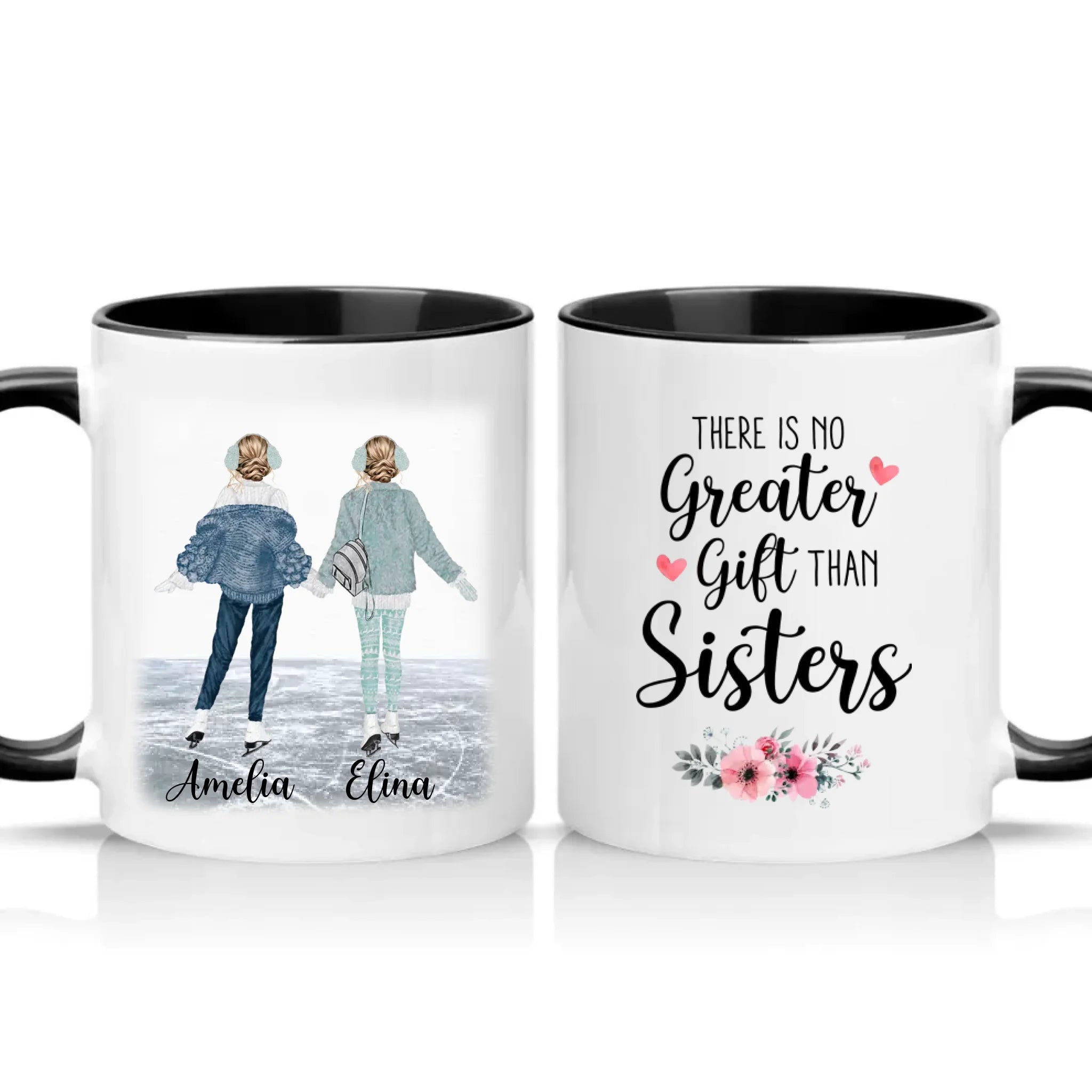 Two Tone 11oz Mug Black
