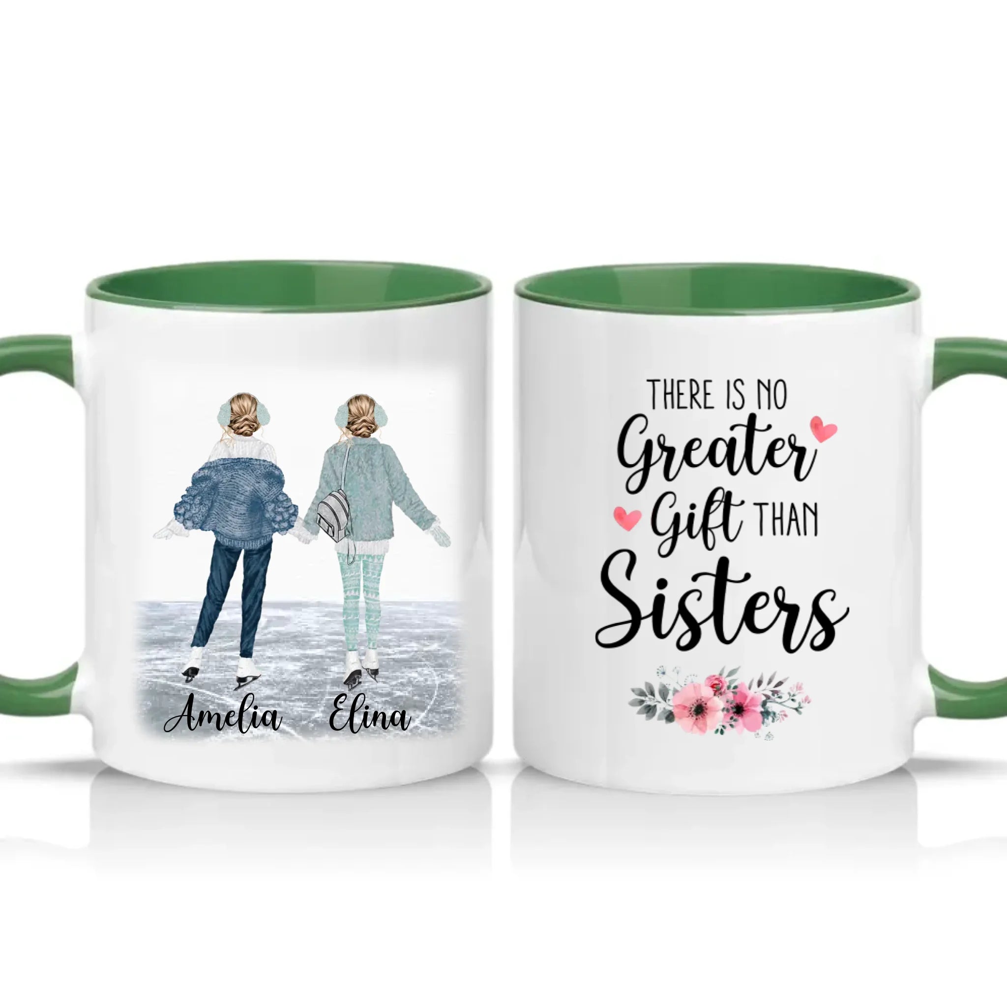 Two Tone 11oz Mug Racing Green