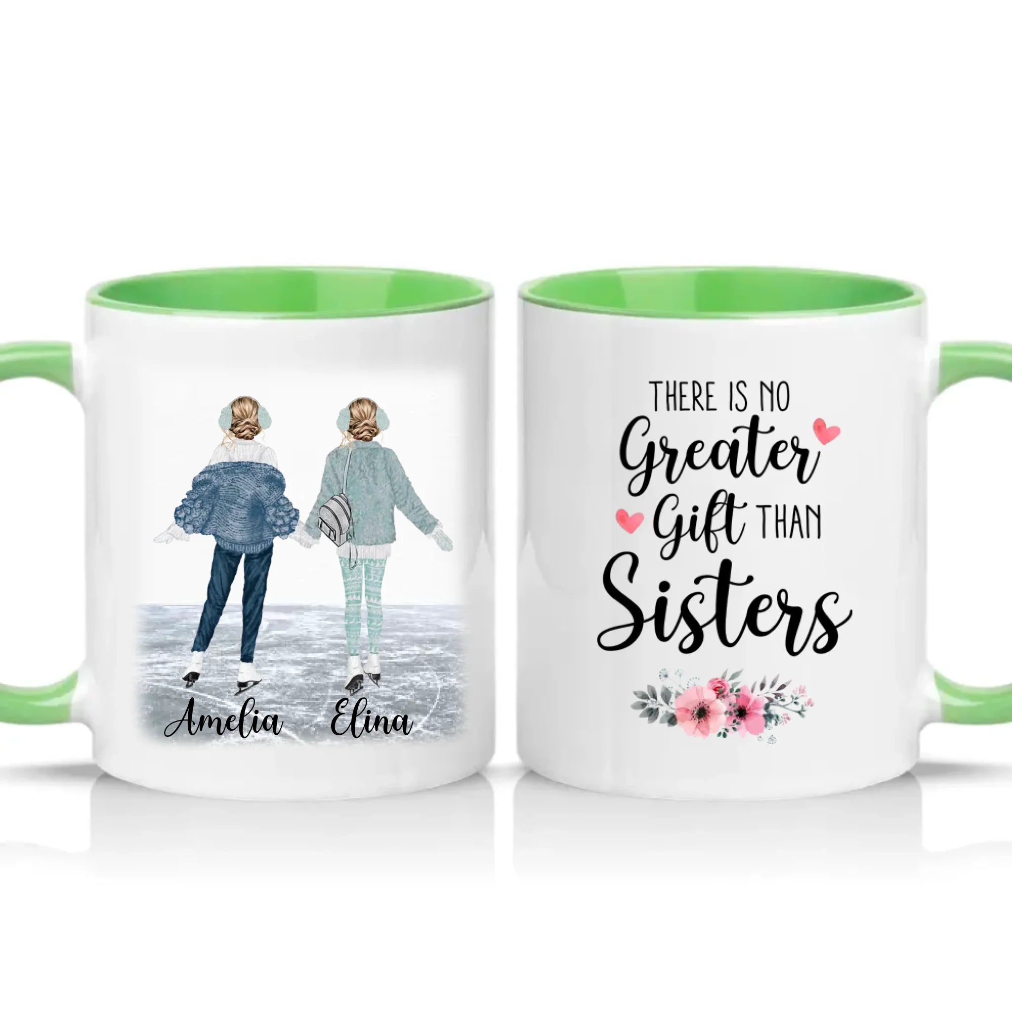 Two Tone 11oz Mug Green
