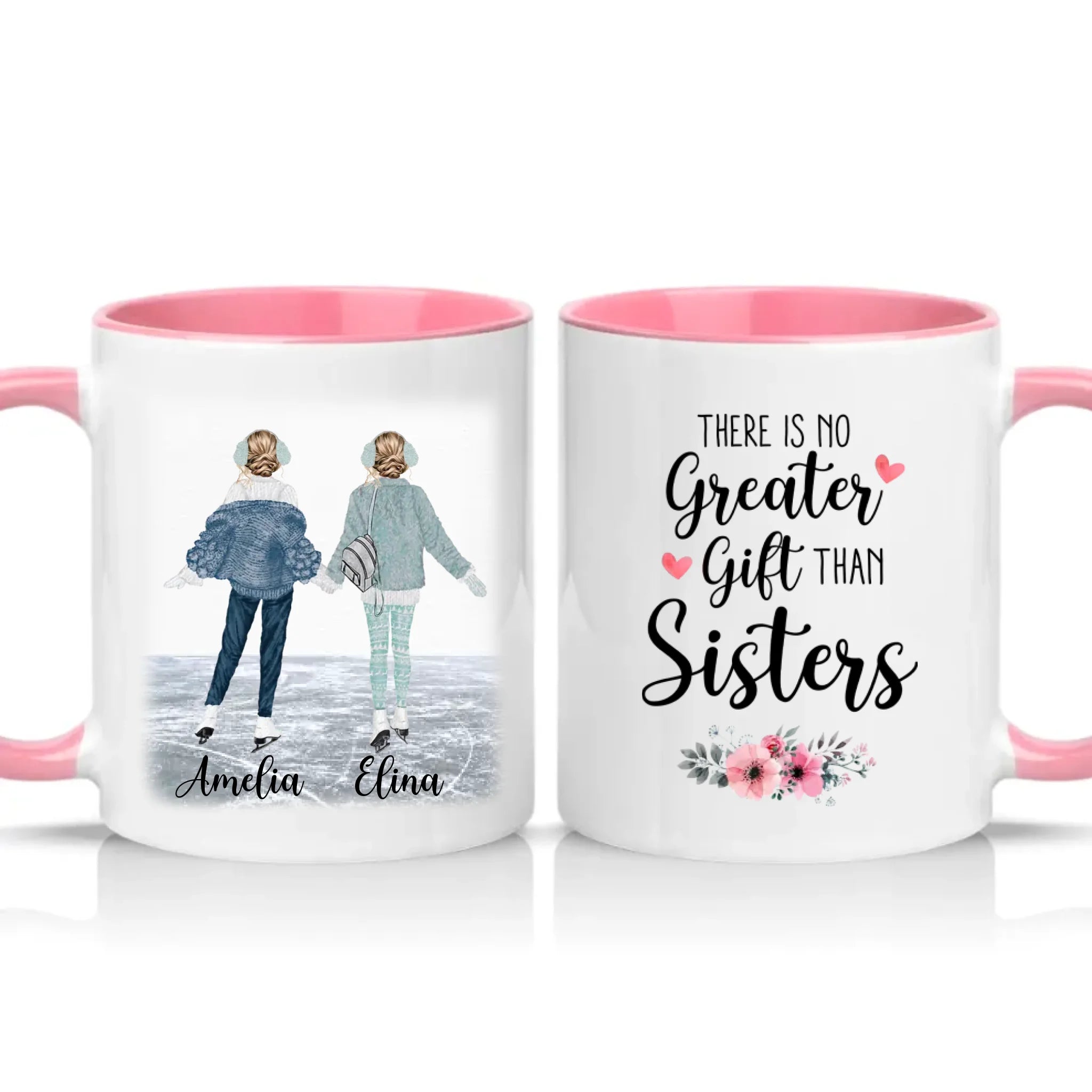 Two Tone 11oz Mug Pink