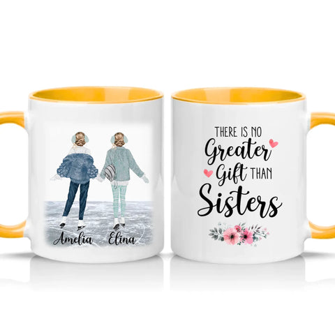 Two Tone 11oz Mug Golden Yellow