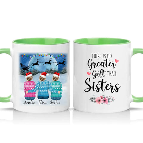 Two Tone 11oz Mug Green
