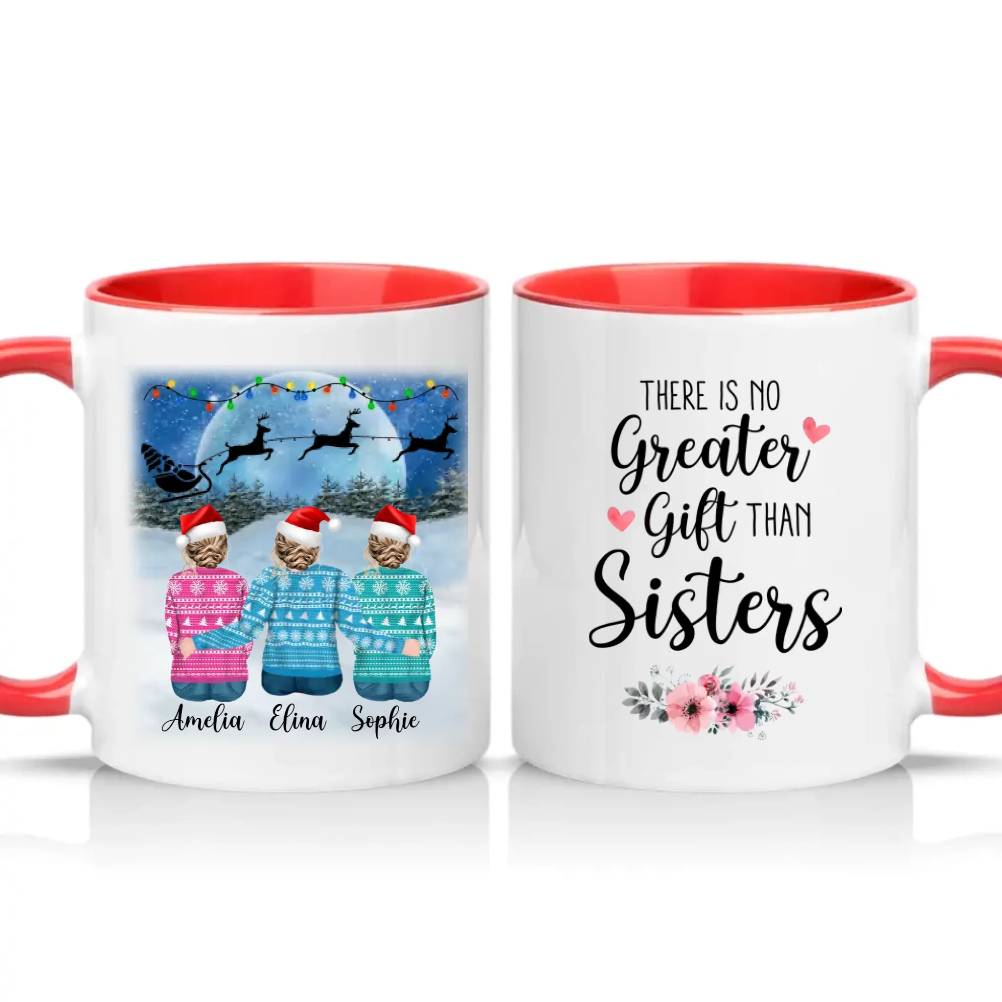 Two Tone 11oz Mug Red