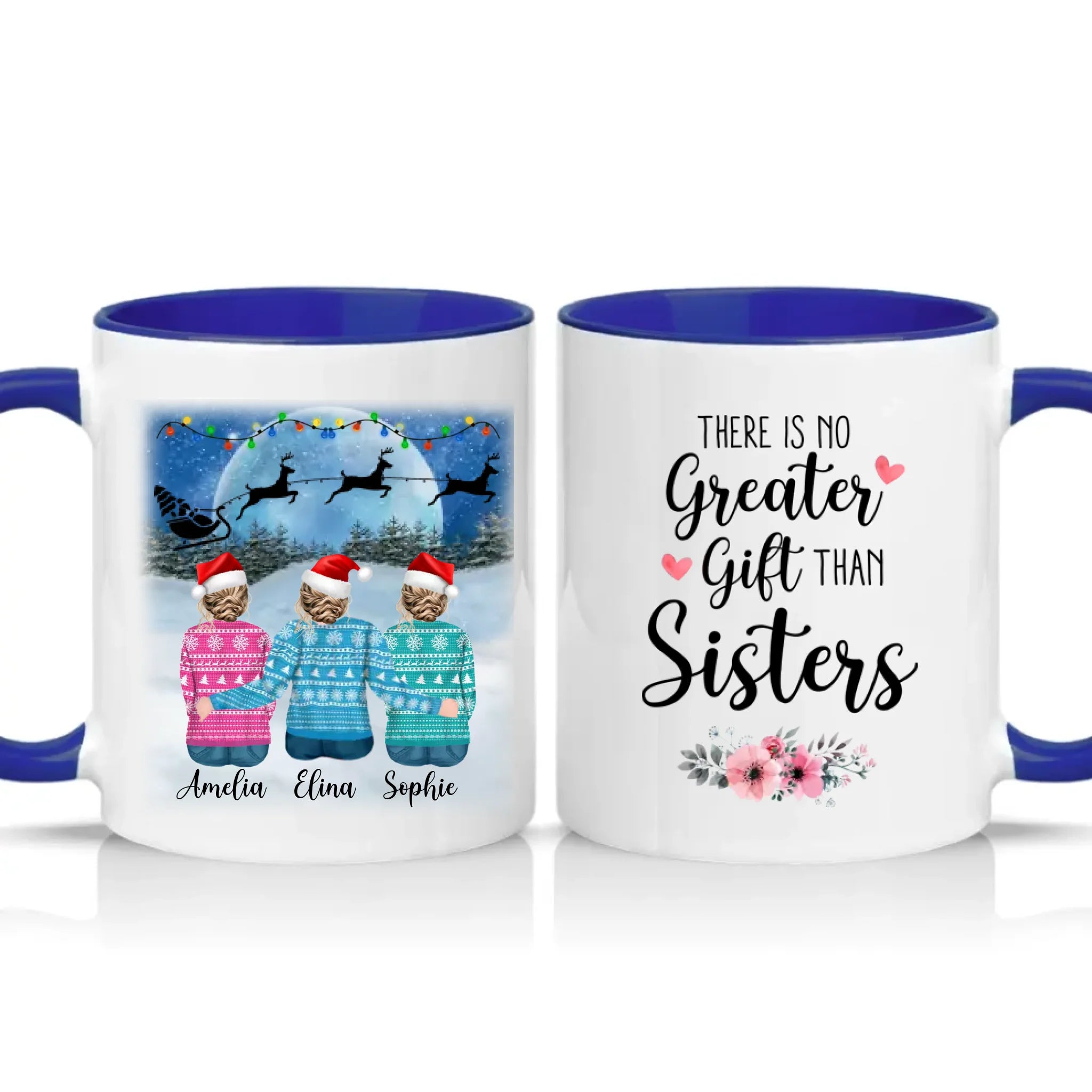 Two Tone 11oz Mug Dark Blue