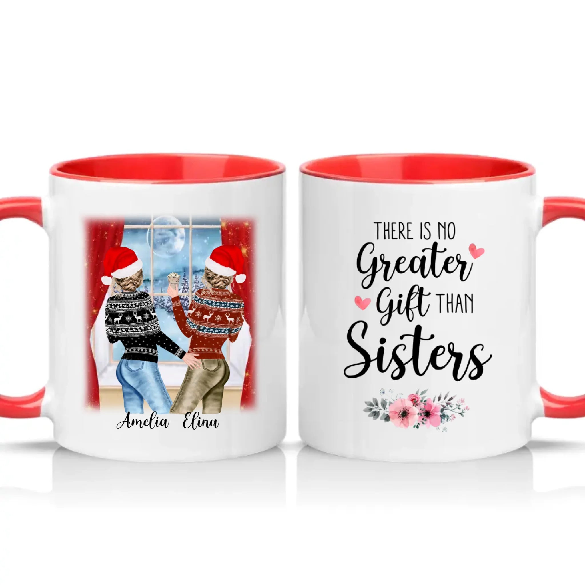 Two Tone 11oz Mug Red