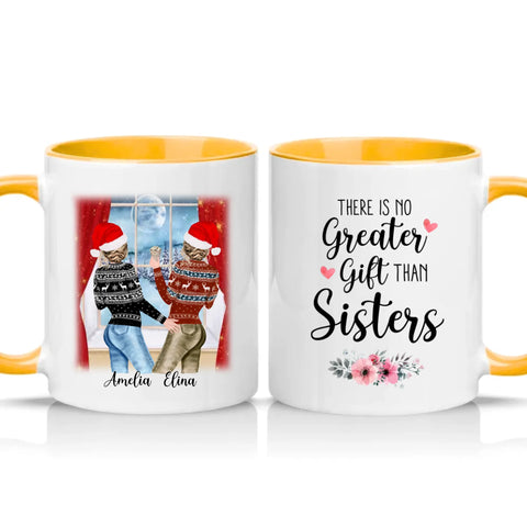 Two Tone 11oz Mug Golden Yellow