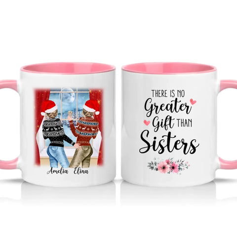 Two Tone 11oz Mug Pink