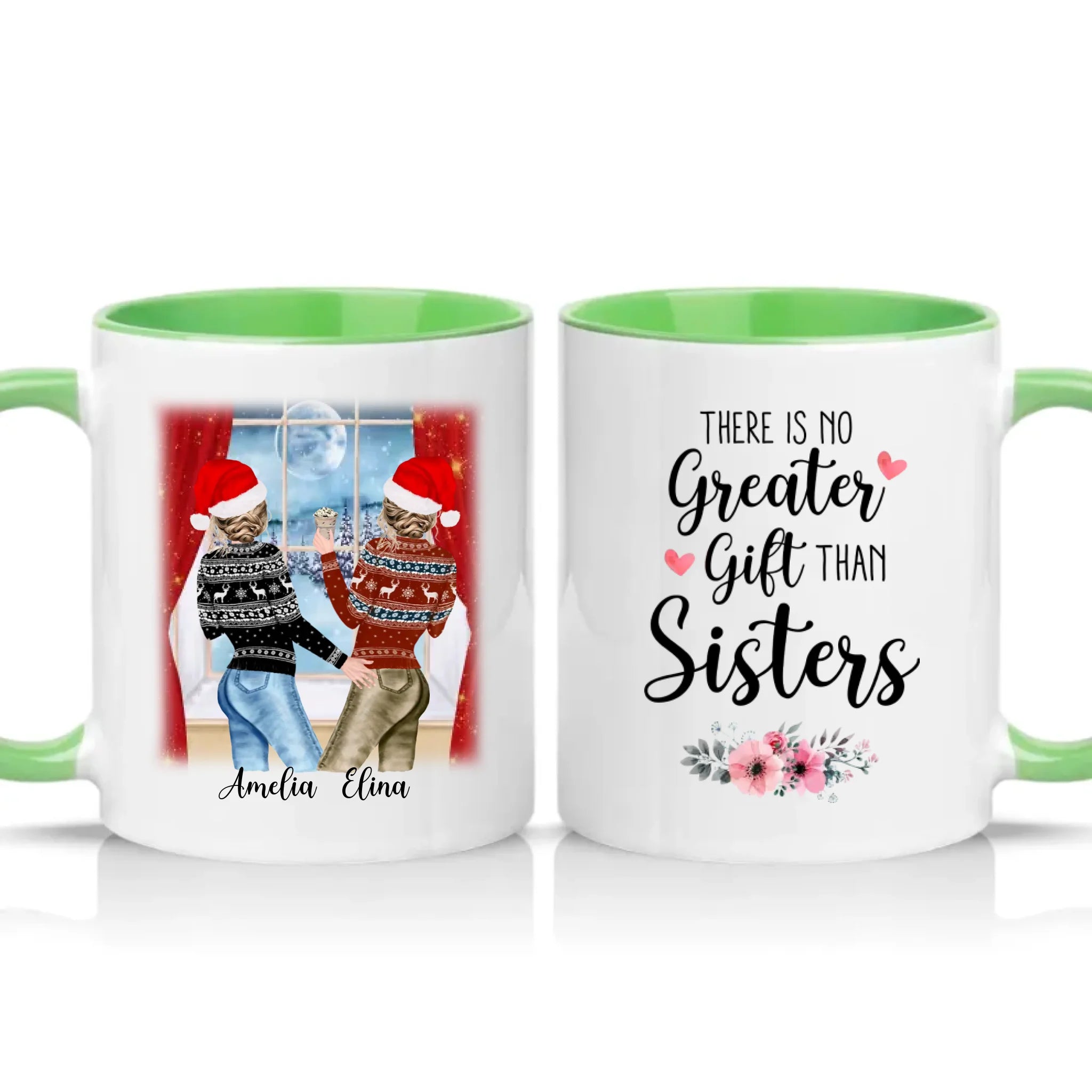 Two Tone 11oz Mug Green