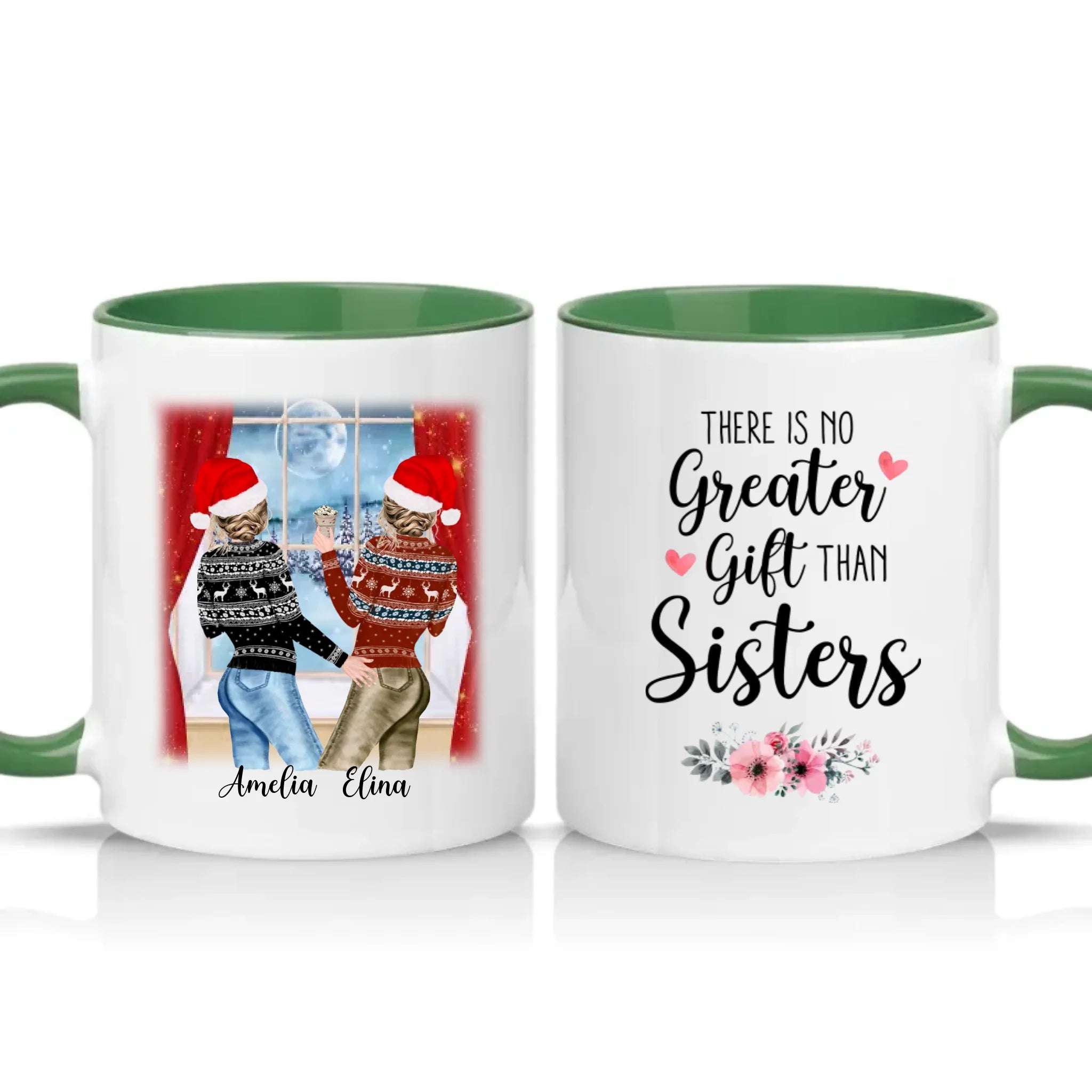 Two Tone 11oz Mug Racing Green