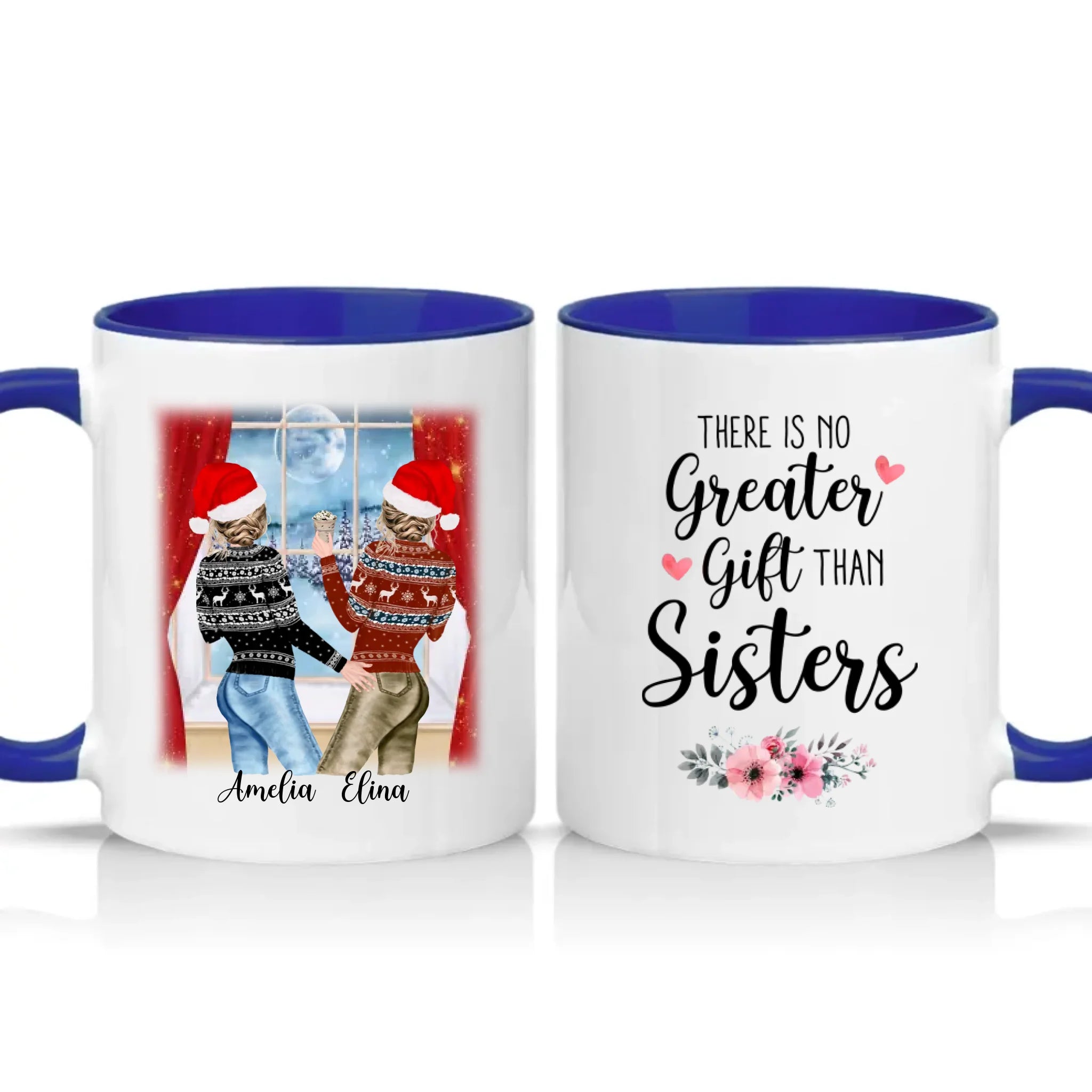 Two Tone 11oz Mug Dark Blue