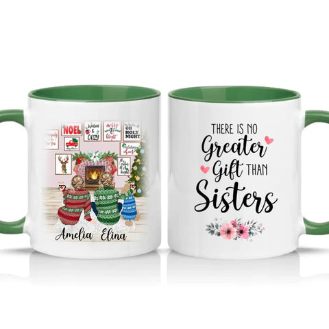 Two Tone 11oz Mug Racing Green