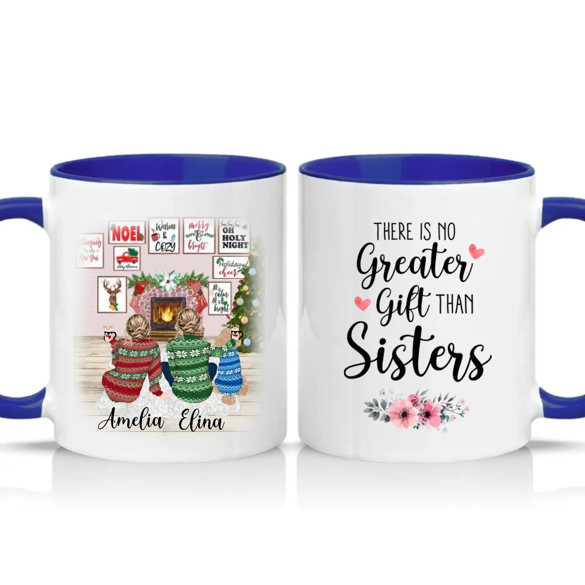 Two Tone 11oz Mug Dark Blue