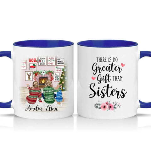 Two Tone 11oz Mug Dark Blue