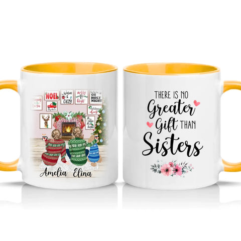 Two Tone 11oz Mug Golden Yellow
